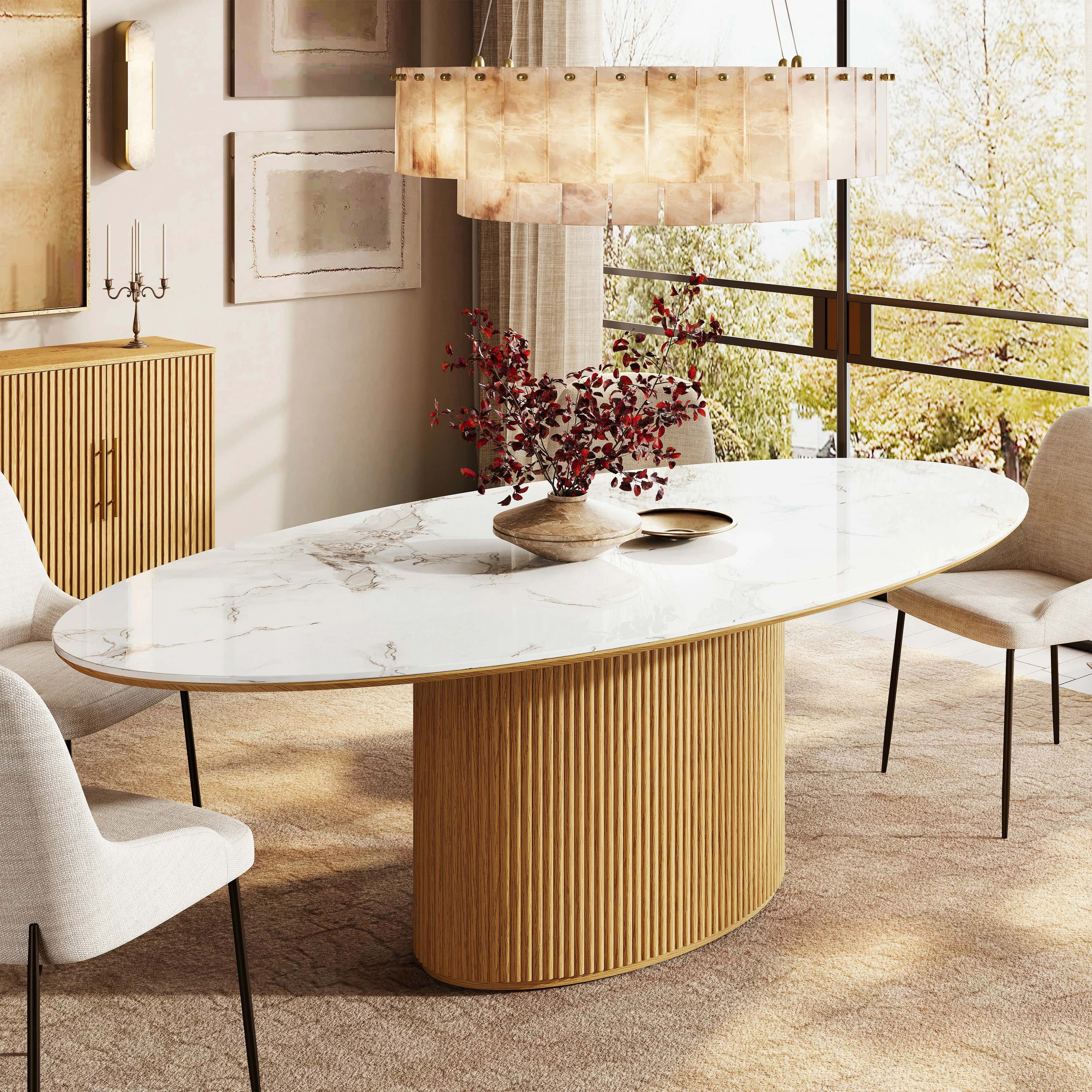 Marley Sintered Stone Dining Table 213cm