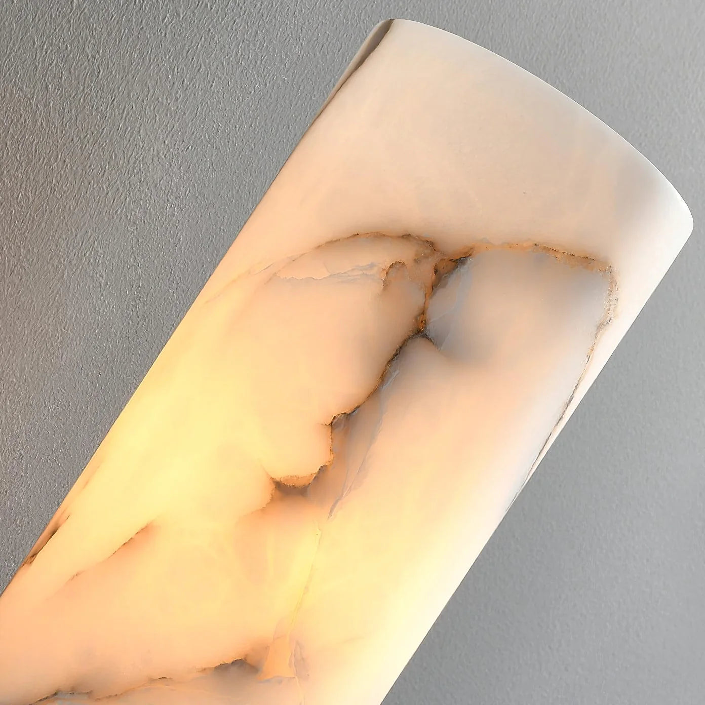 Xelora Alabaster Torch Wall Sconce
