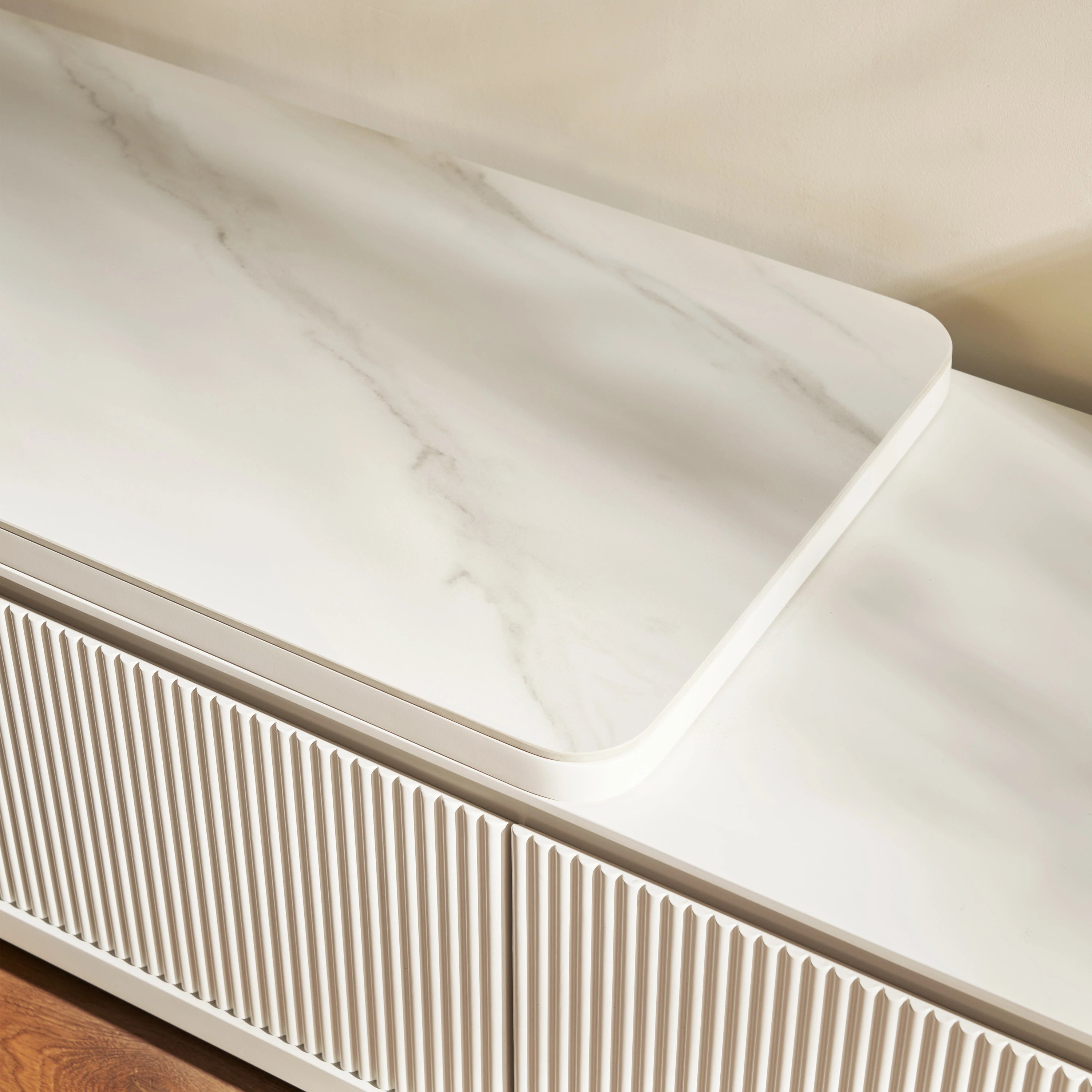 Celia Oak Media Console 71"