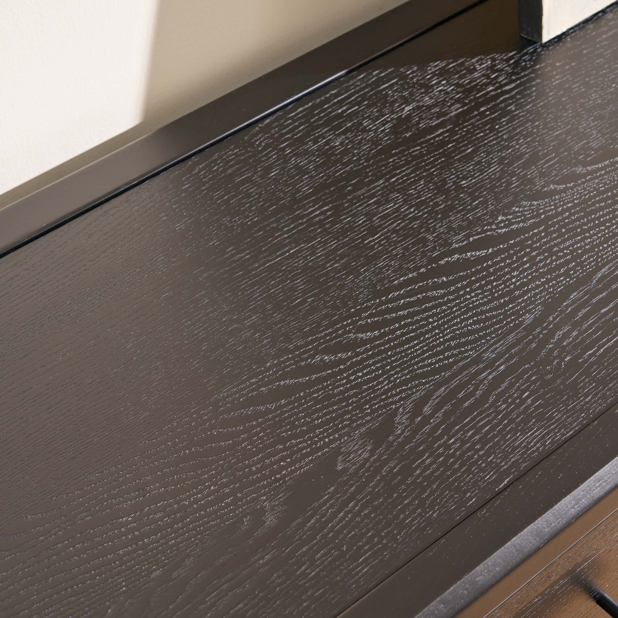 Alvar Oak Media Console and Sideboard Set