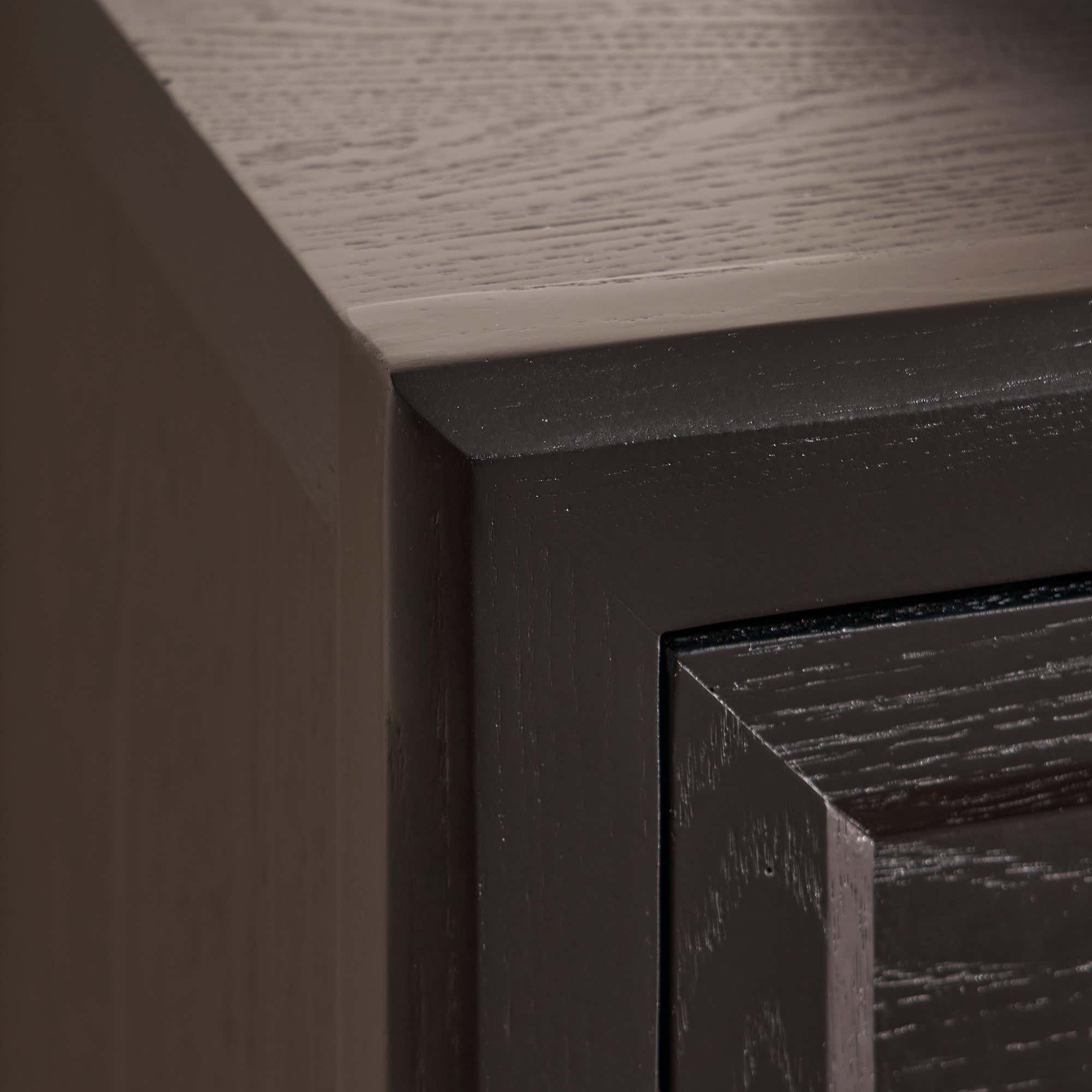 Alvar Oak Media Console and Sideboard Set