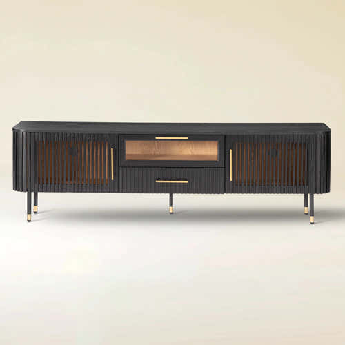 Ewan Oak Media Console 80"W