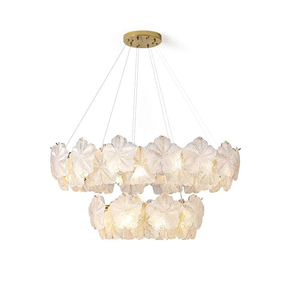 Petralis Glass Bloom Round Chandelier