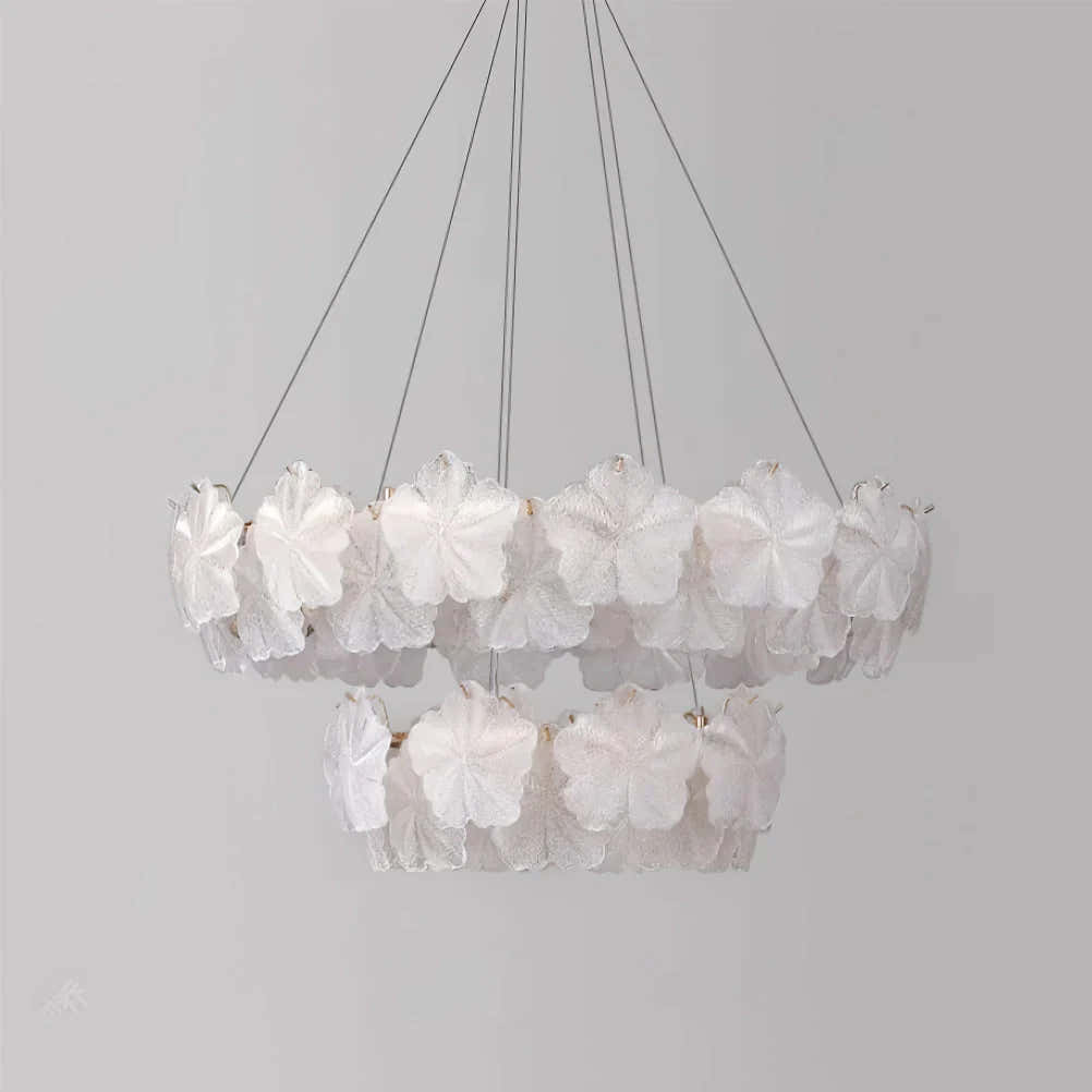 Petralis Glass Bloom Round Chandelier