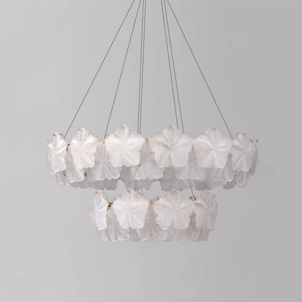 Petralis Glass Bloom Round Chandelier