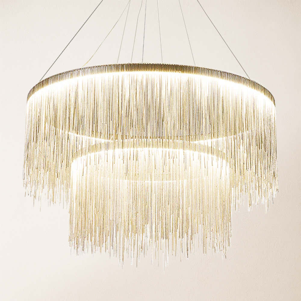 Teresa Cadena Steel Tassel Modern Chandelier 80 cm W