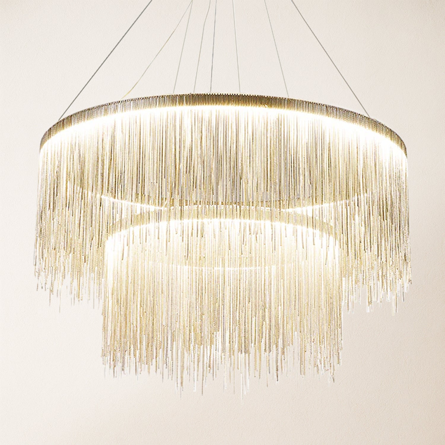 Teresa Cadena Steel Tassel Modern Chandelier 80 cm W