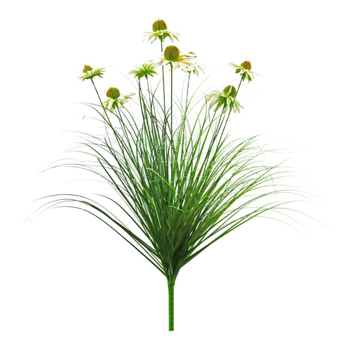 Artificial 8-Head Chrysanthemum Spray 12cm H