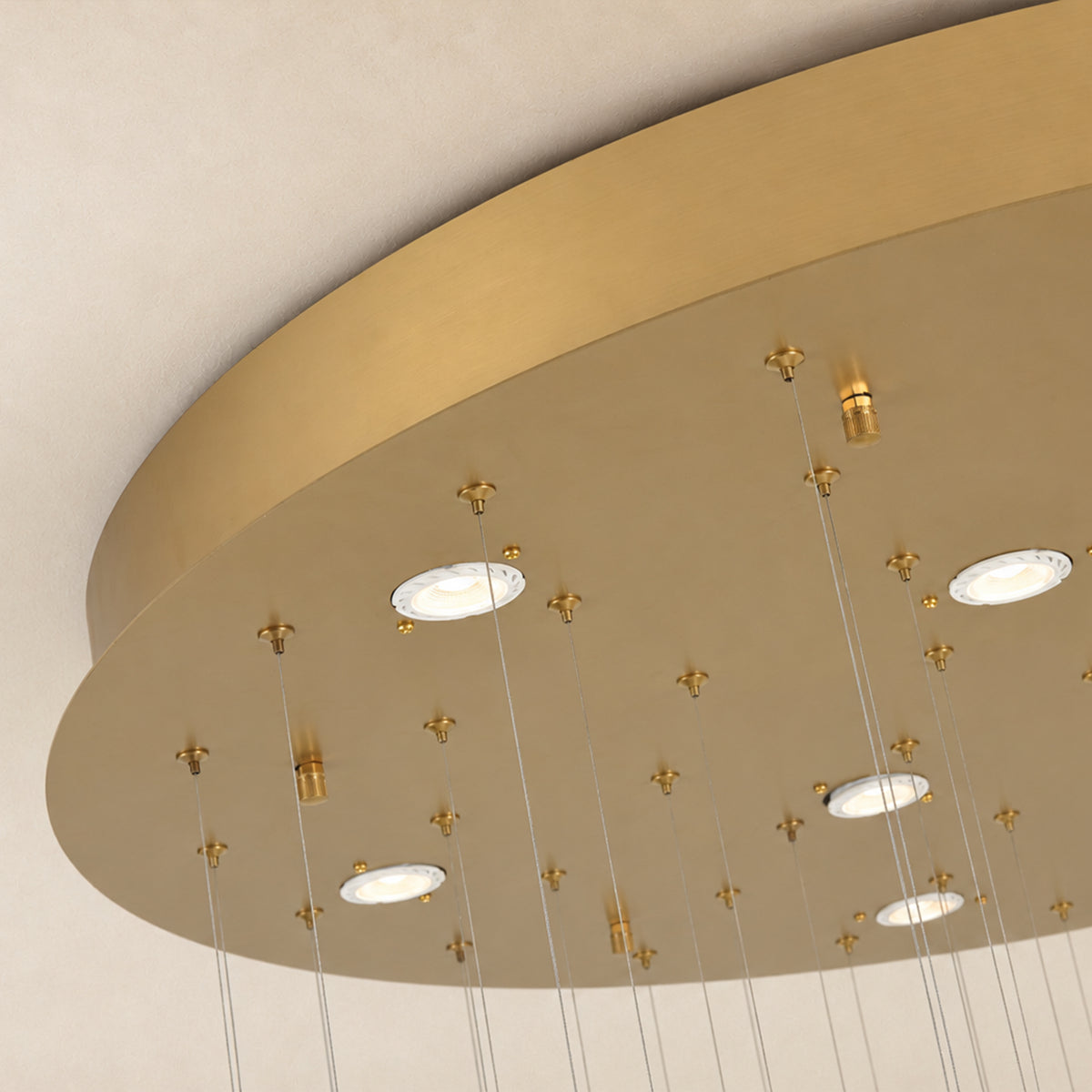 Aurelyn Crystal Round Chandelier 48"D