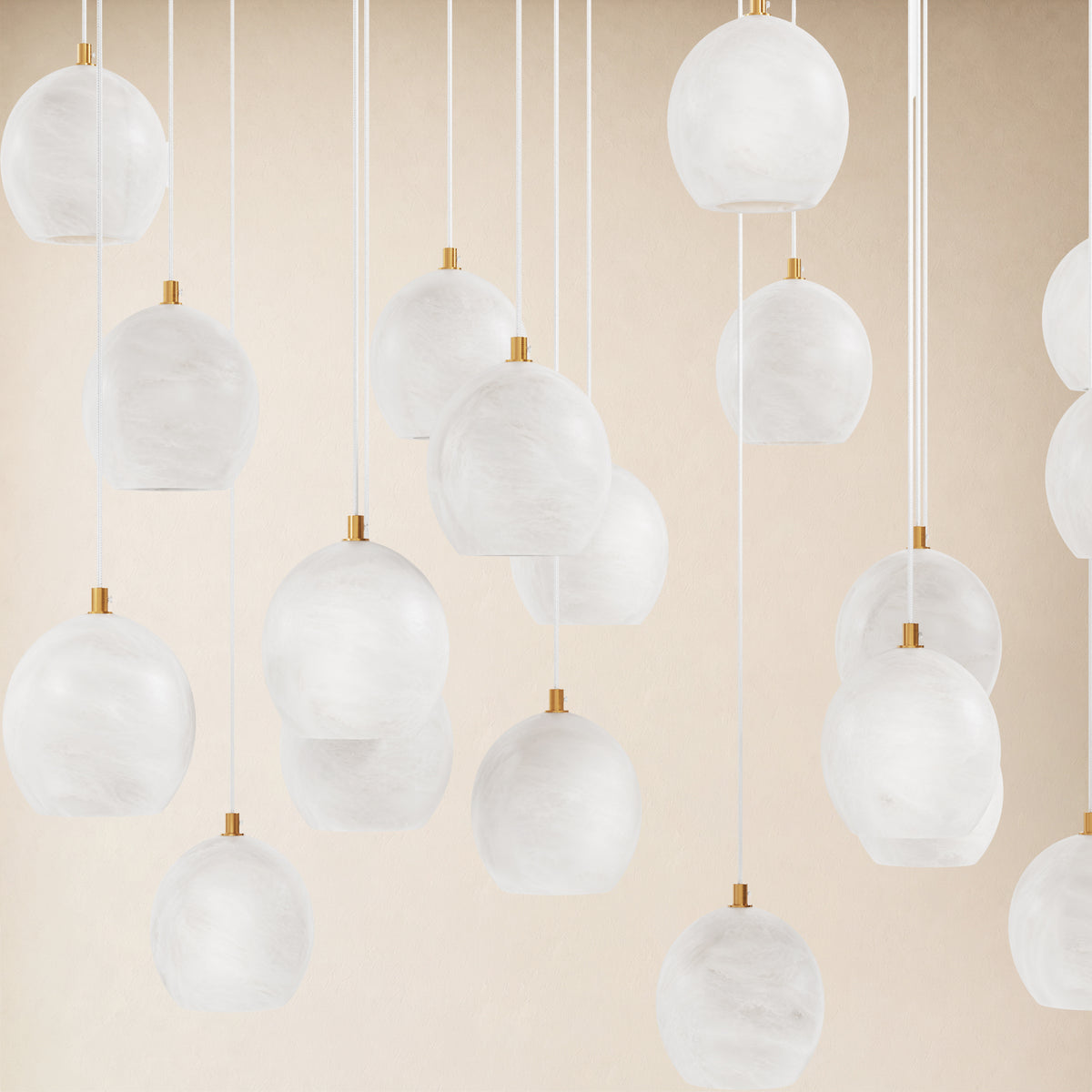 Quorvyn Resin Globe Linear Chandelier