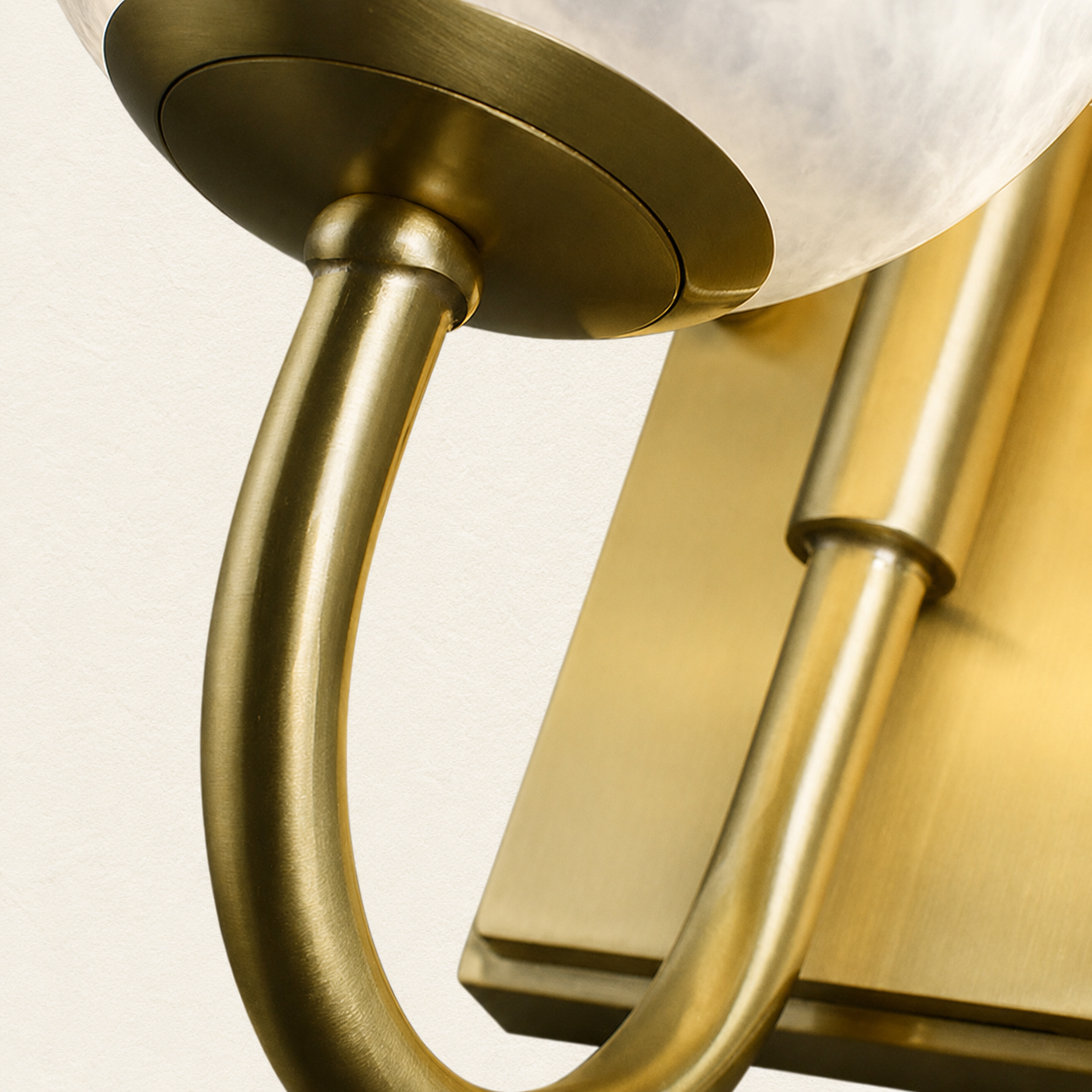 Solara Alabaster Globe Wall Sconce