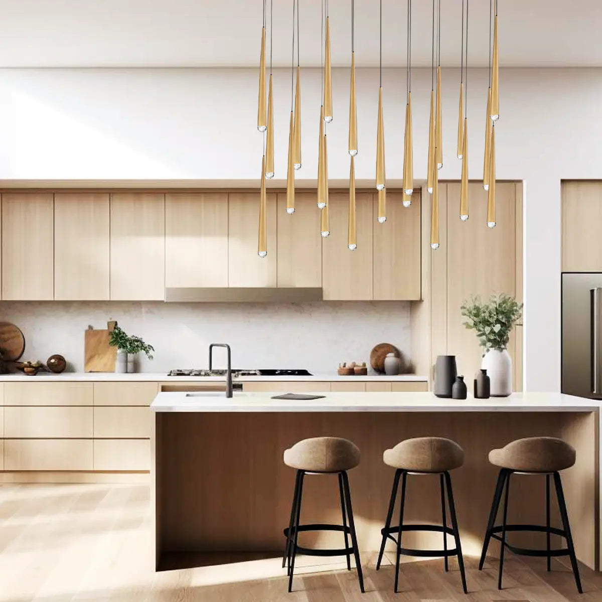 Anthropology Rectangle Crystal Pendant 137cm W