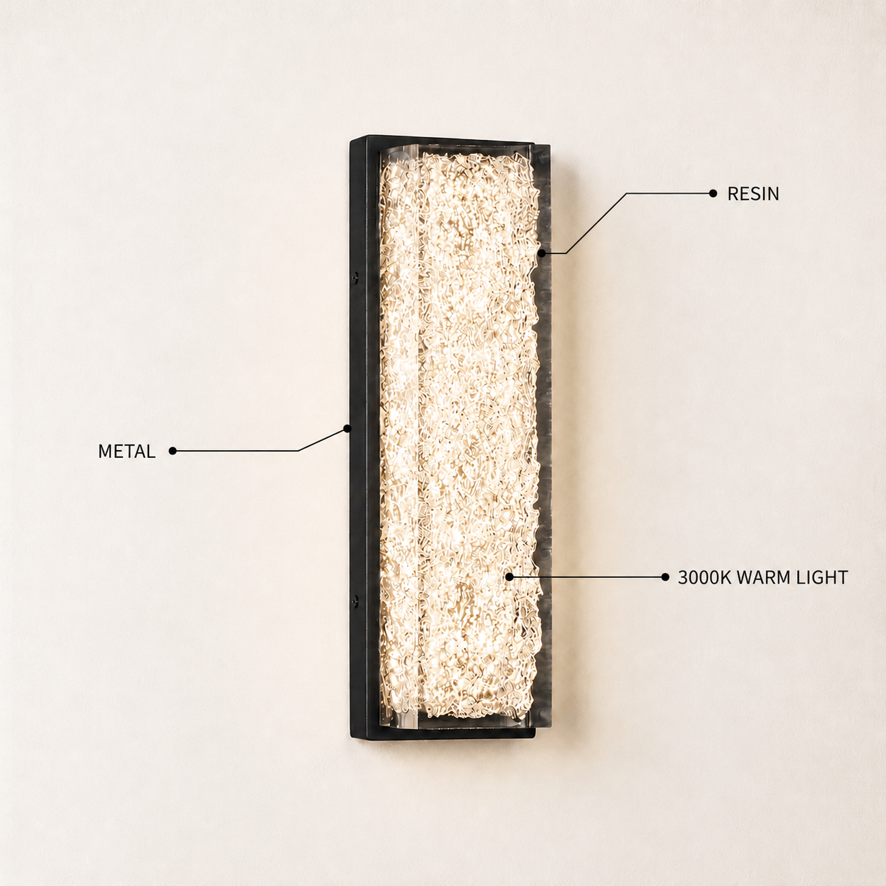 Astris Linear Resin Wall Sconce