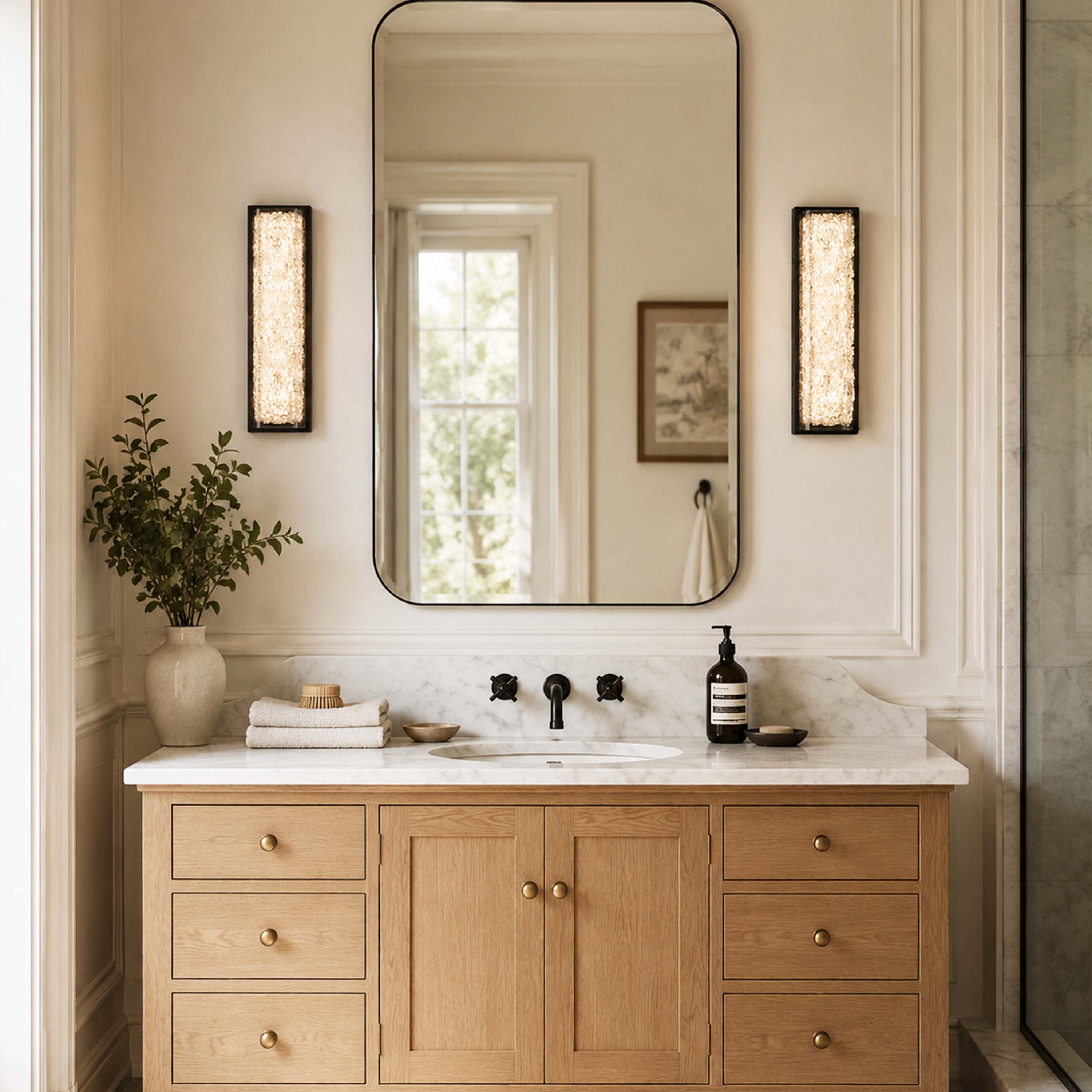 Astris Linear Resin Wall Sconce size-image