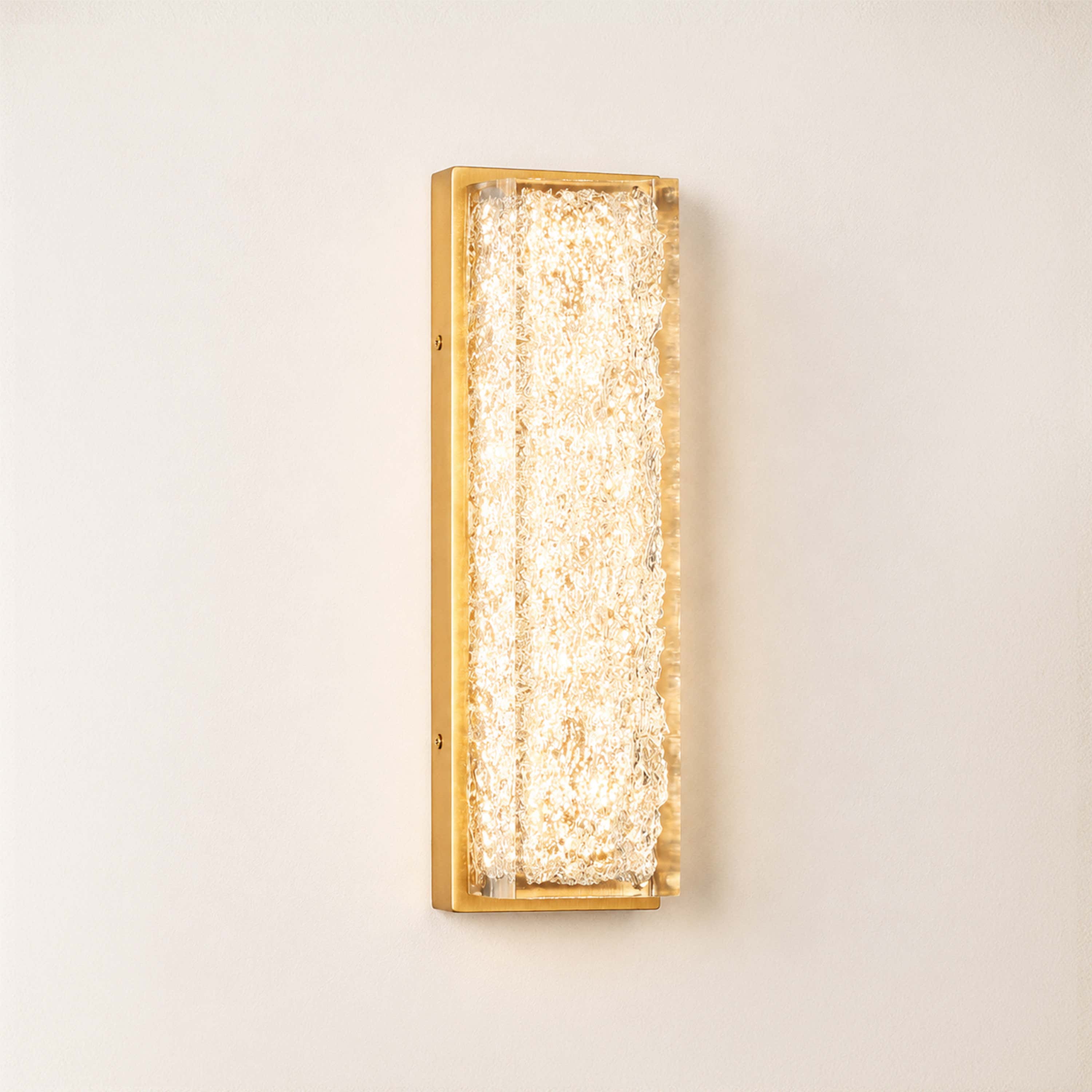 Astris Linear Resin Wall Sconce #Finish_Gold,Size_12.9"