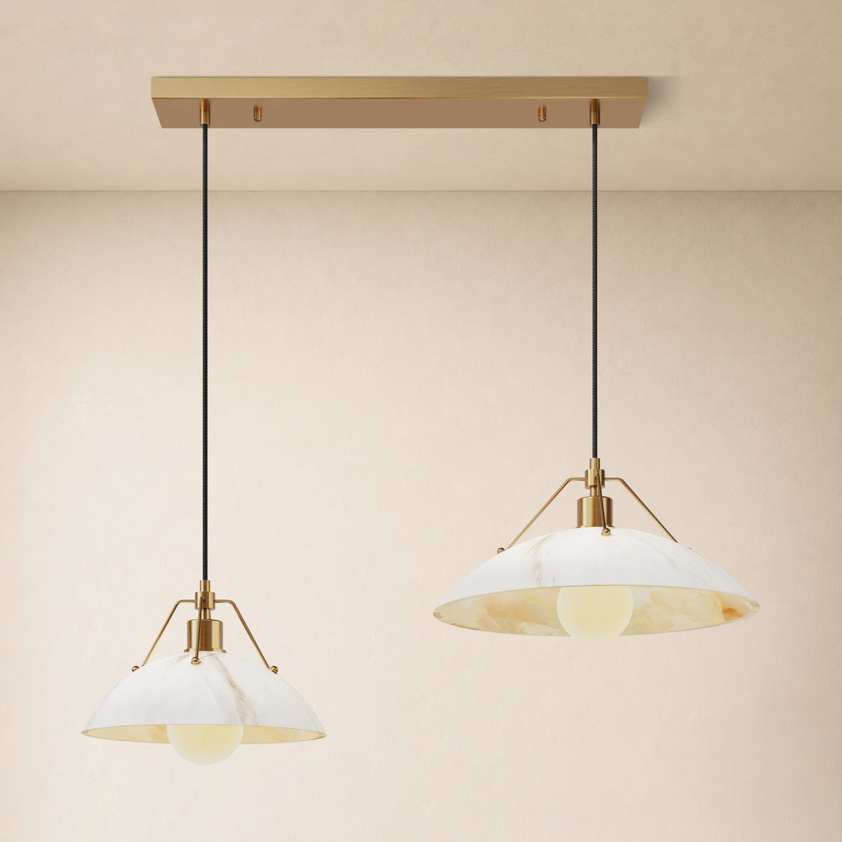 Aurevyn Resin Multi-Light Linear Pendant