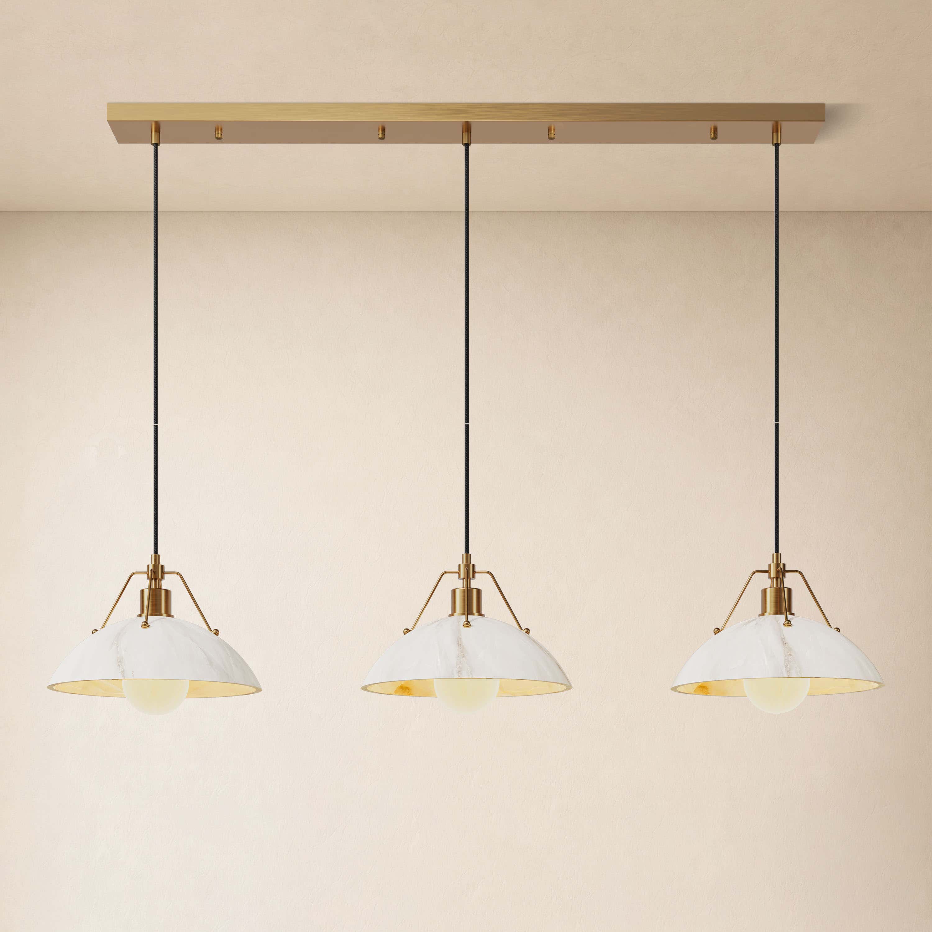Aurevyn Resin Multi-Light Linear Pendant