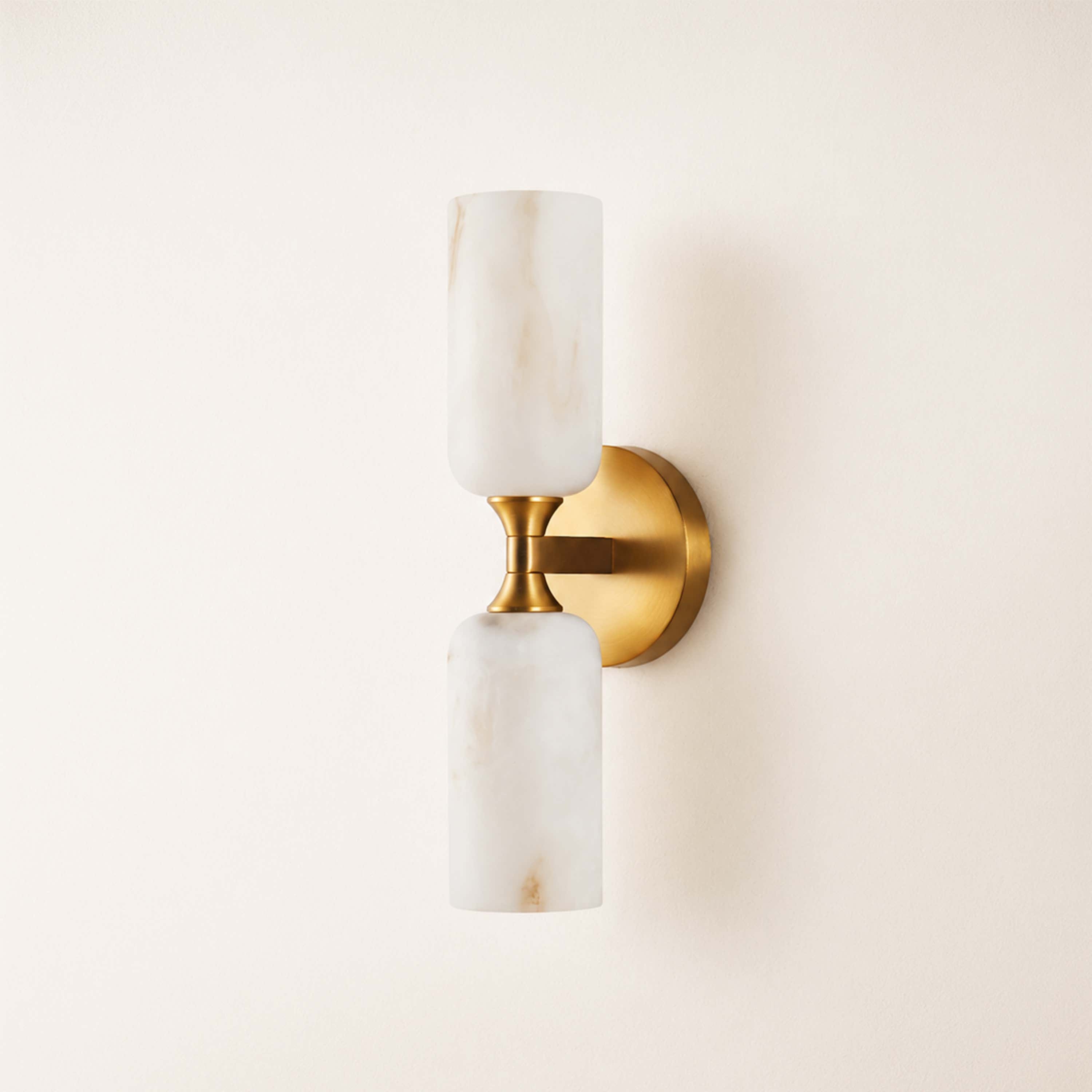 Axis Resin Wall Sconce 14"H #Finish_Gold