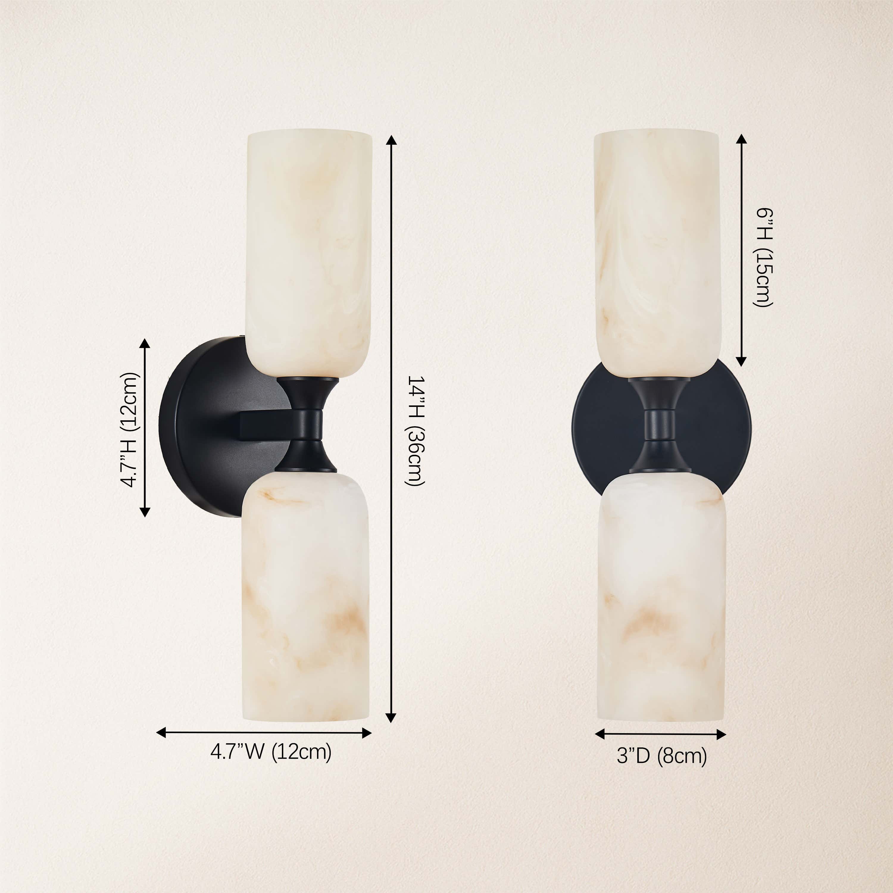 Axis Resin Wall Sconce 14"H size-image