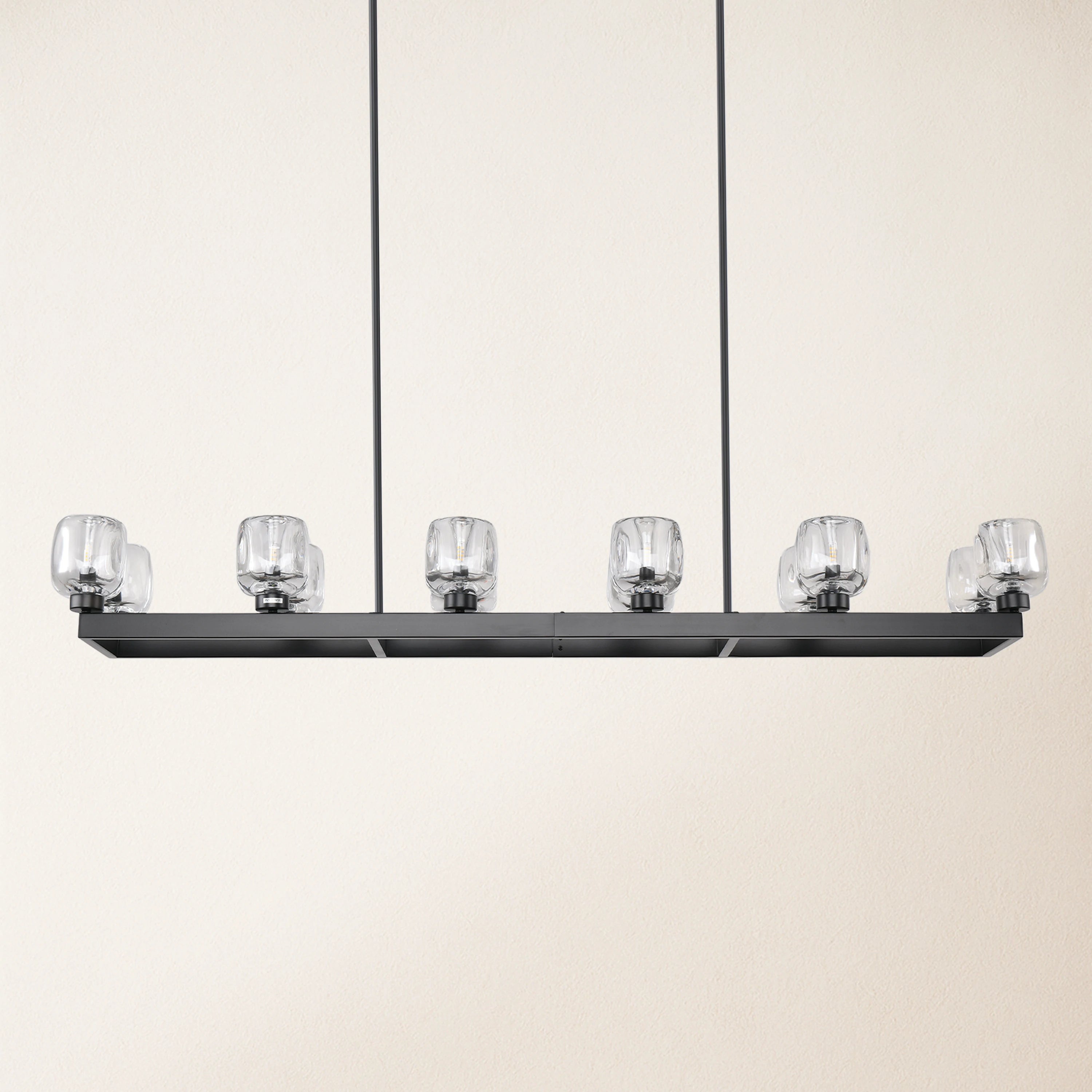 Vellum Rectangular Chandelier 150cm L