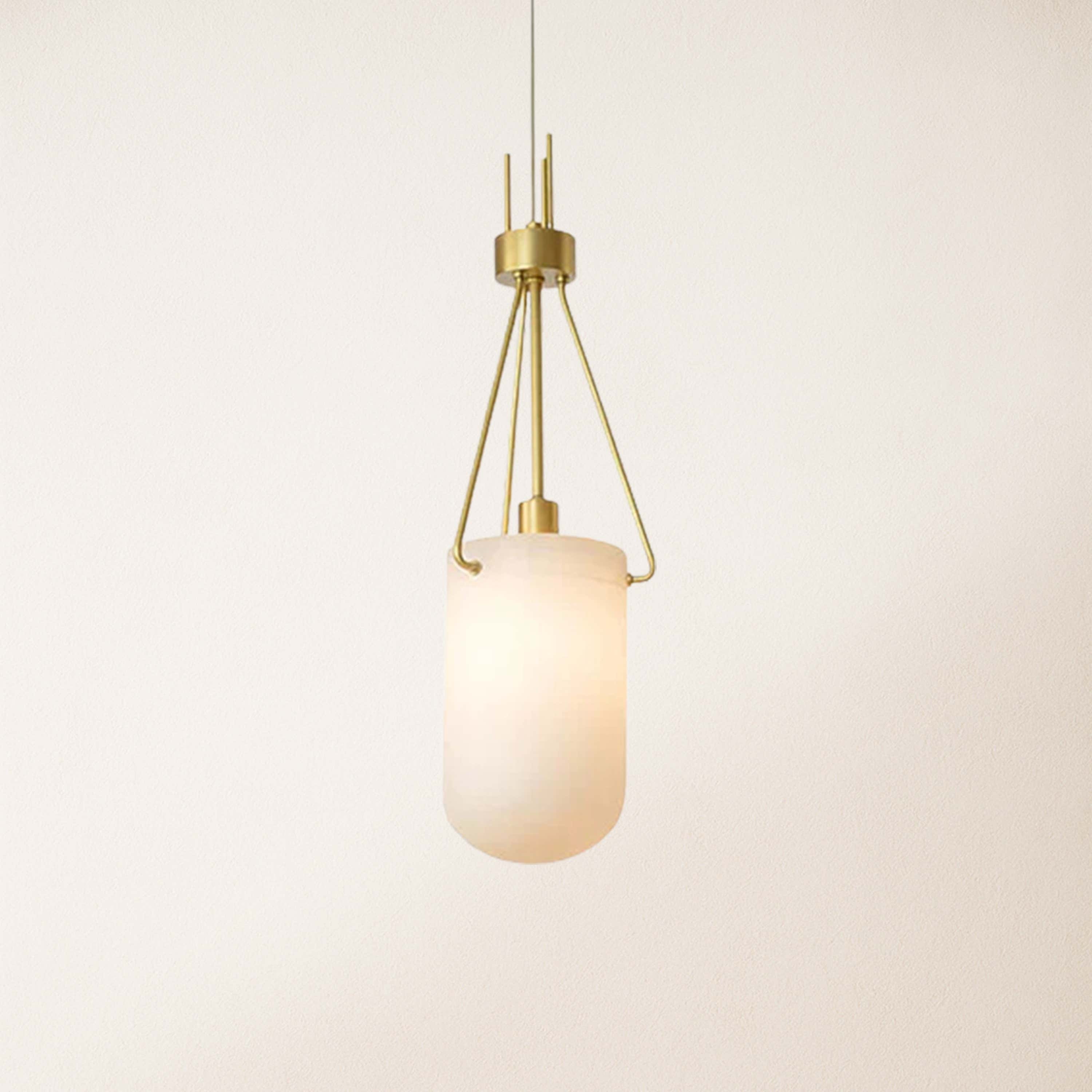 Dadaly Lottia Alabaster Small Art Pendant Light 18cm D