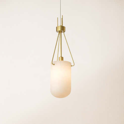 Dadaly Lottia Alabaster Small Art Pendant Light 18cm D