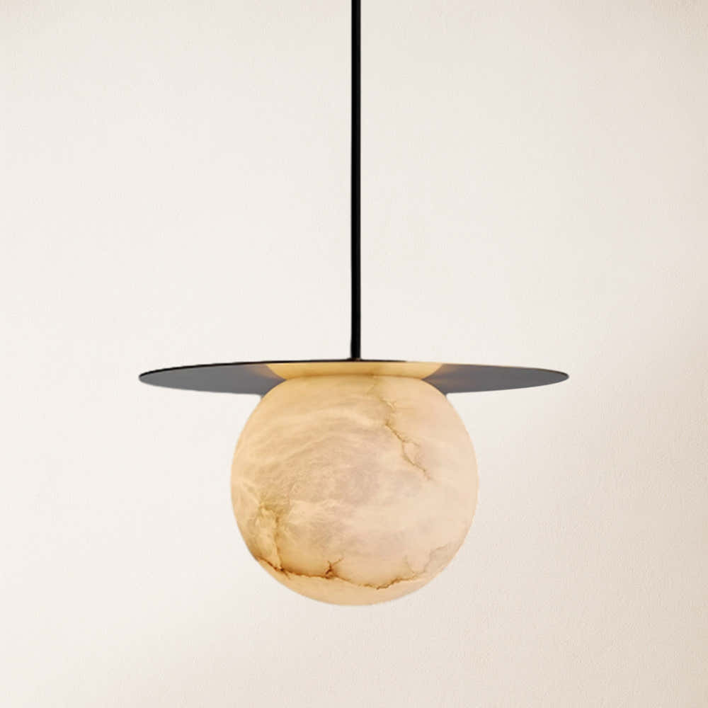 Dadaly Garfield Spanish Alabaster Small Art Bedside Pendant 26cmD