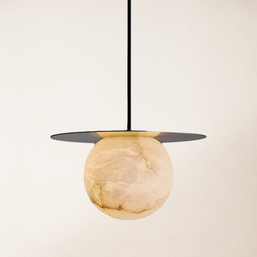 Dadaly Garfield Spanish Alabaster Small Art Bedside Pendant 26cmD