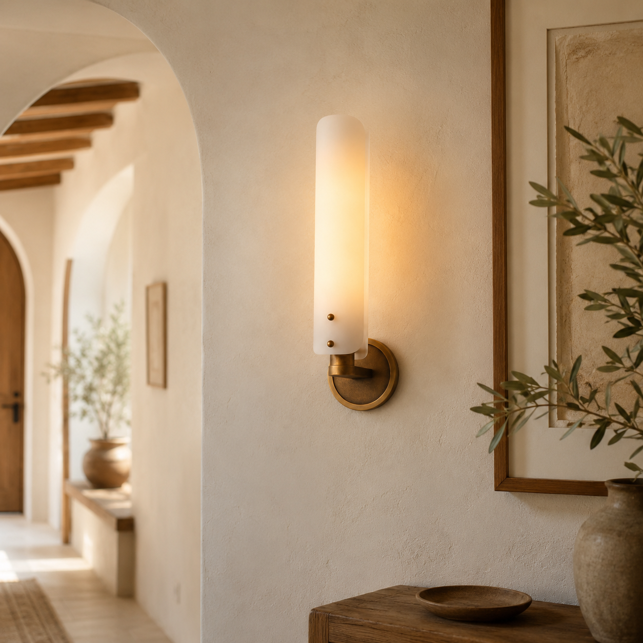 Wornak Glass Wall Lamp