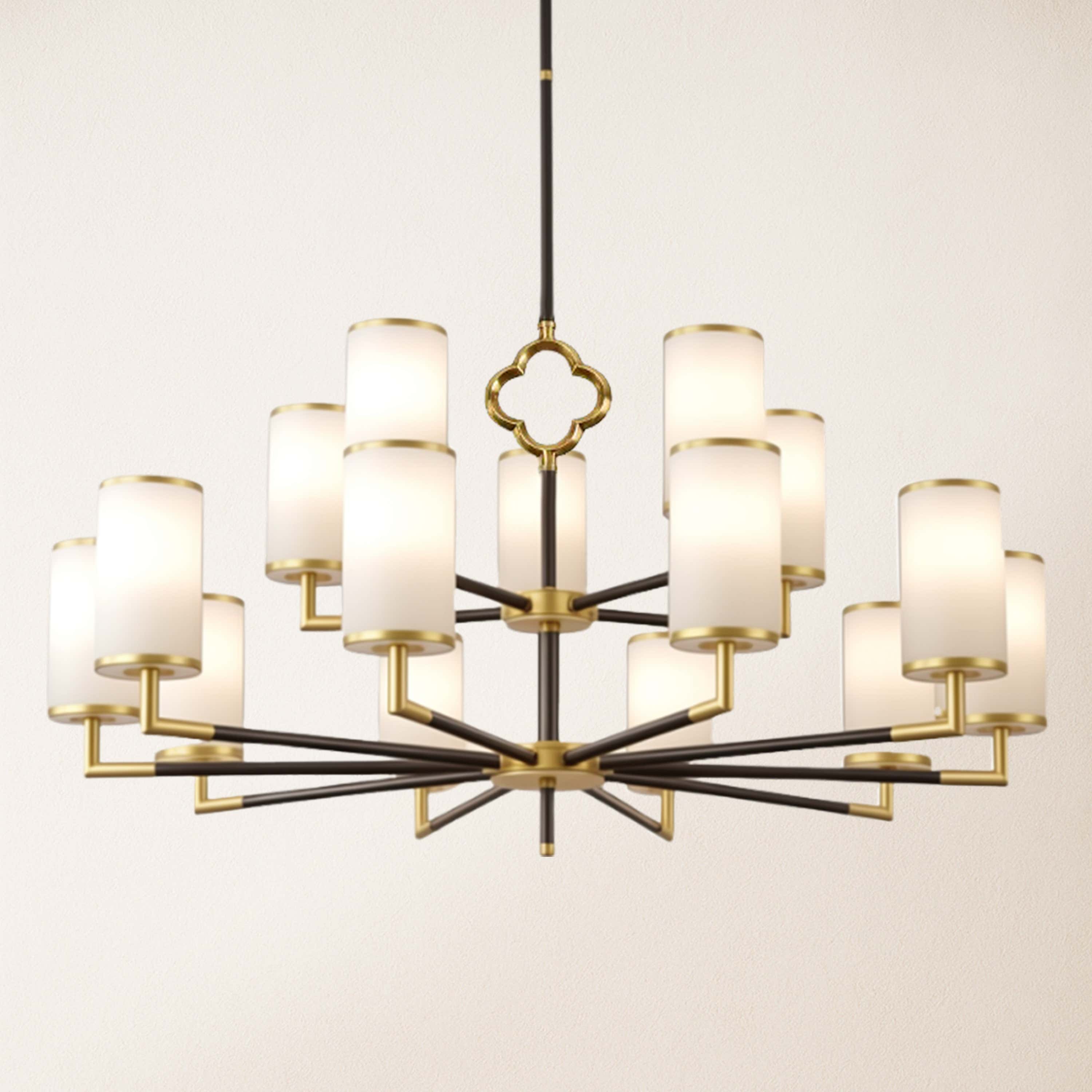 Moral Multi-layer Branda Alabaster Round chandelier 104cm D