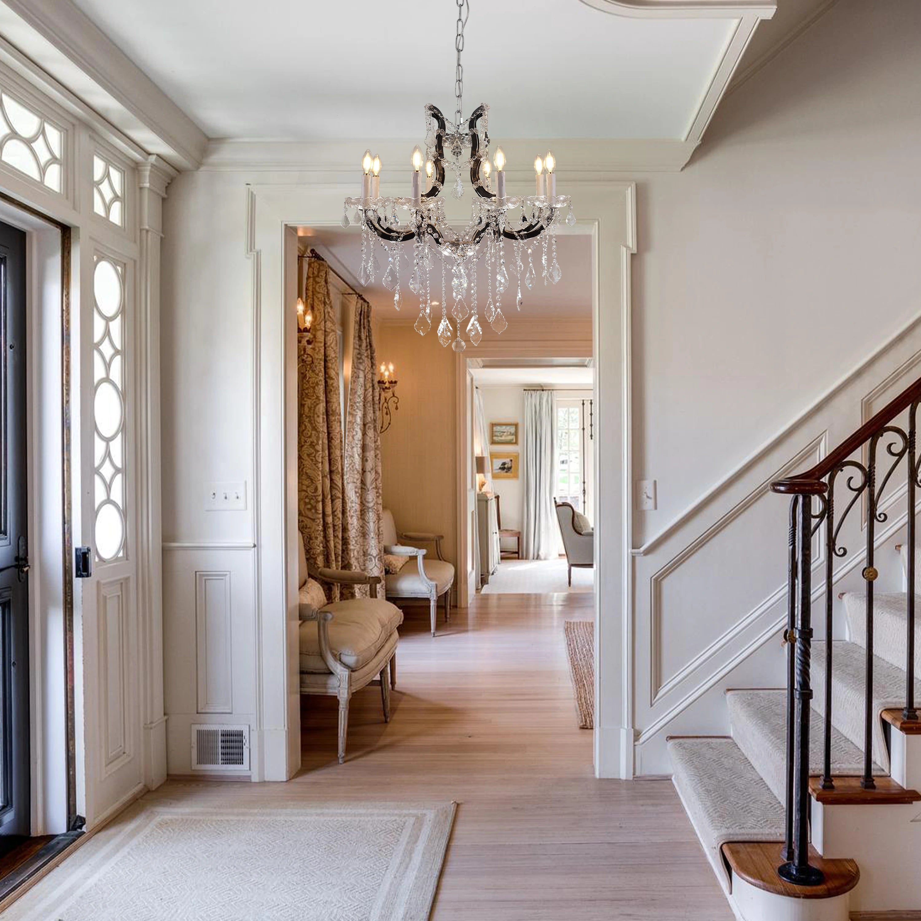 Roco Crystal Classical Round Chandelier 46cm D