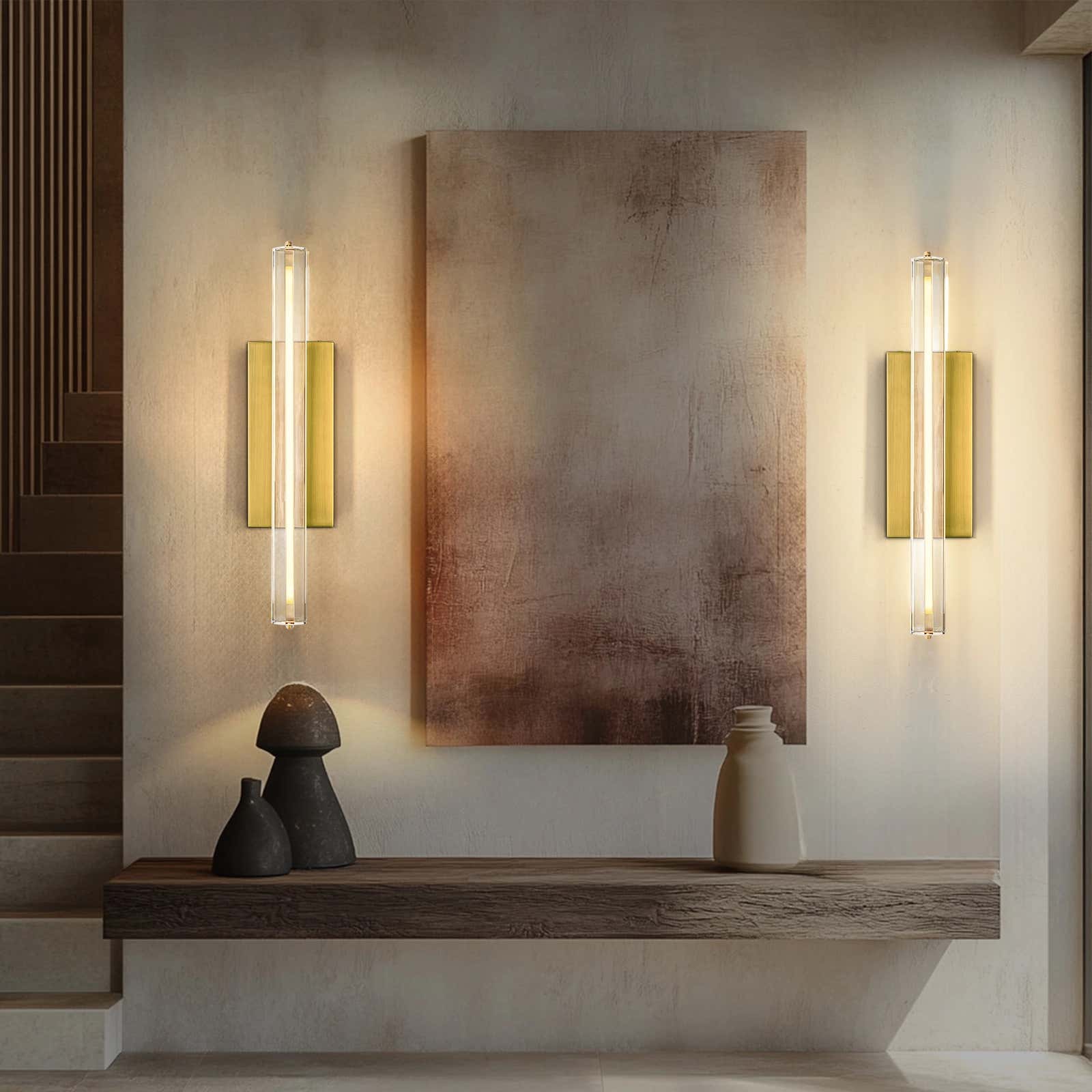 Clara Glow Crystal Single Wall Sconce 19"