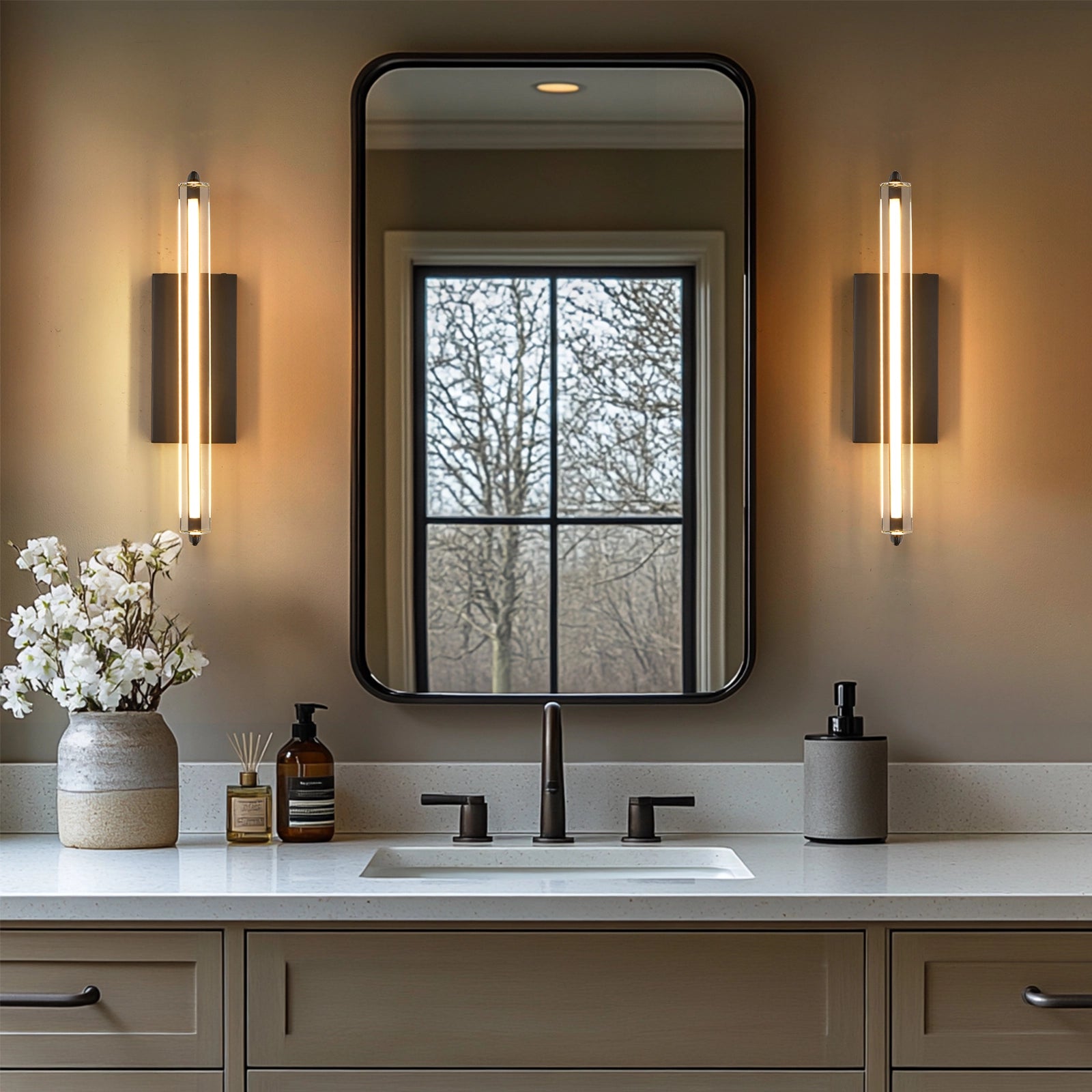 Clara Glow Crystal Single Wall Sconce 48cm