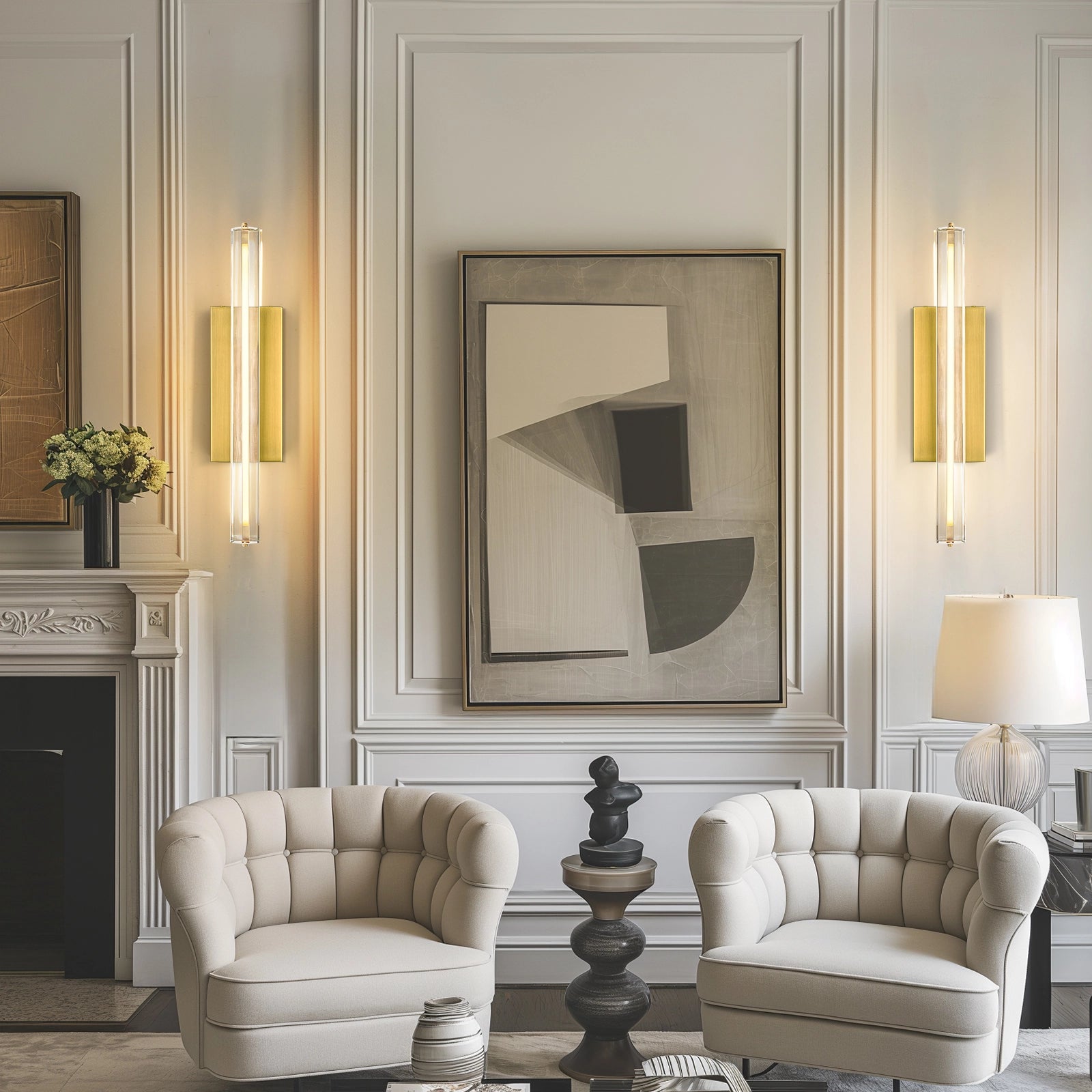 Clara Glow Crystal Single Wall Sconce 48cm