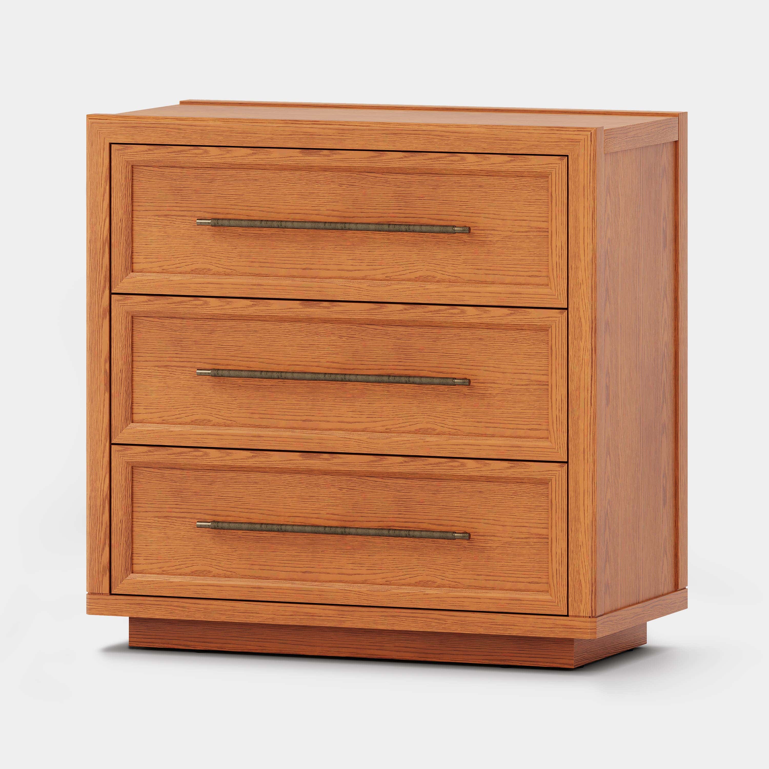 Alvar 32″ Oak 3-Drawer Chest