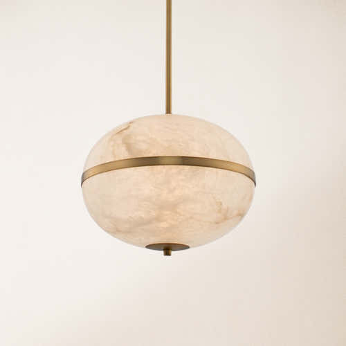 Dadaly Alabaster Small Art Canterbury LED Mini Pendant 40.6cm H