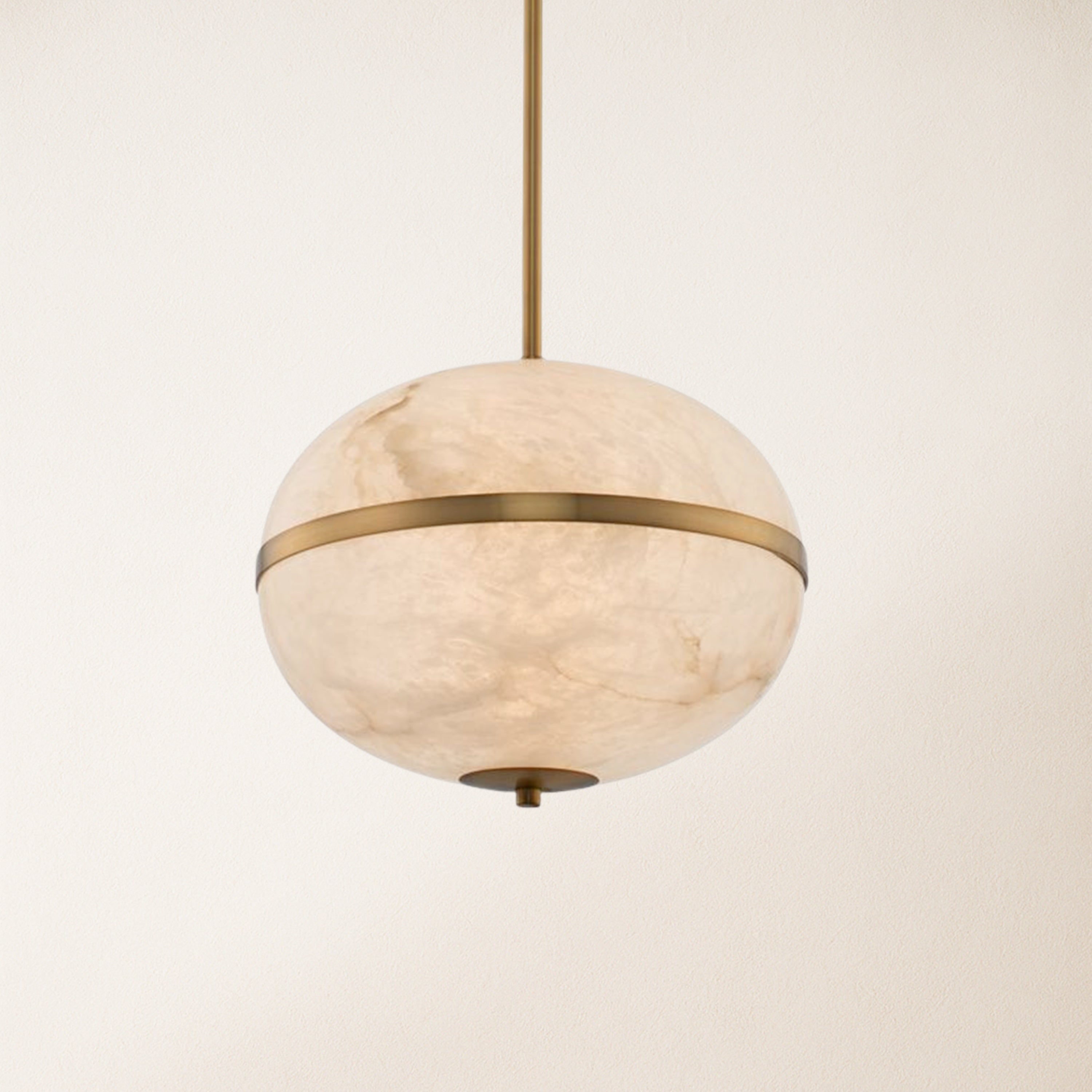 Dadaly Alabaster Small Art Canterbury LED Mini Pendant 40.6cm H