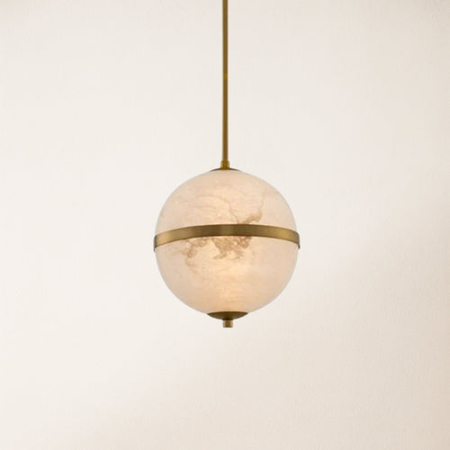 Dadaly Alabaster Small Art Canterbury LED Mini Pendant 10"