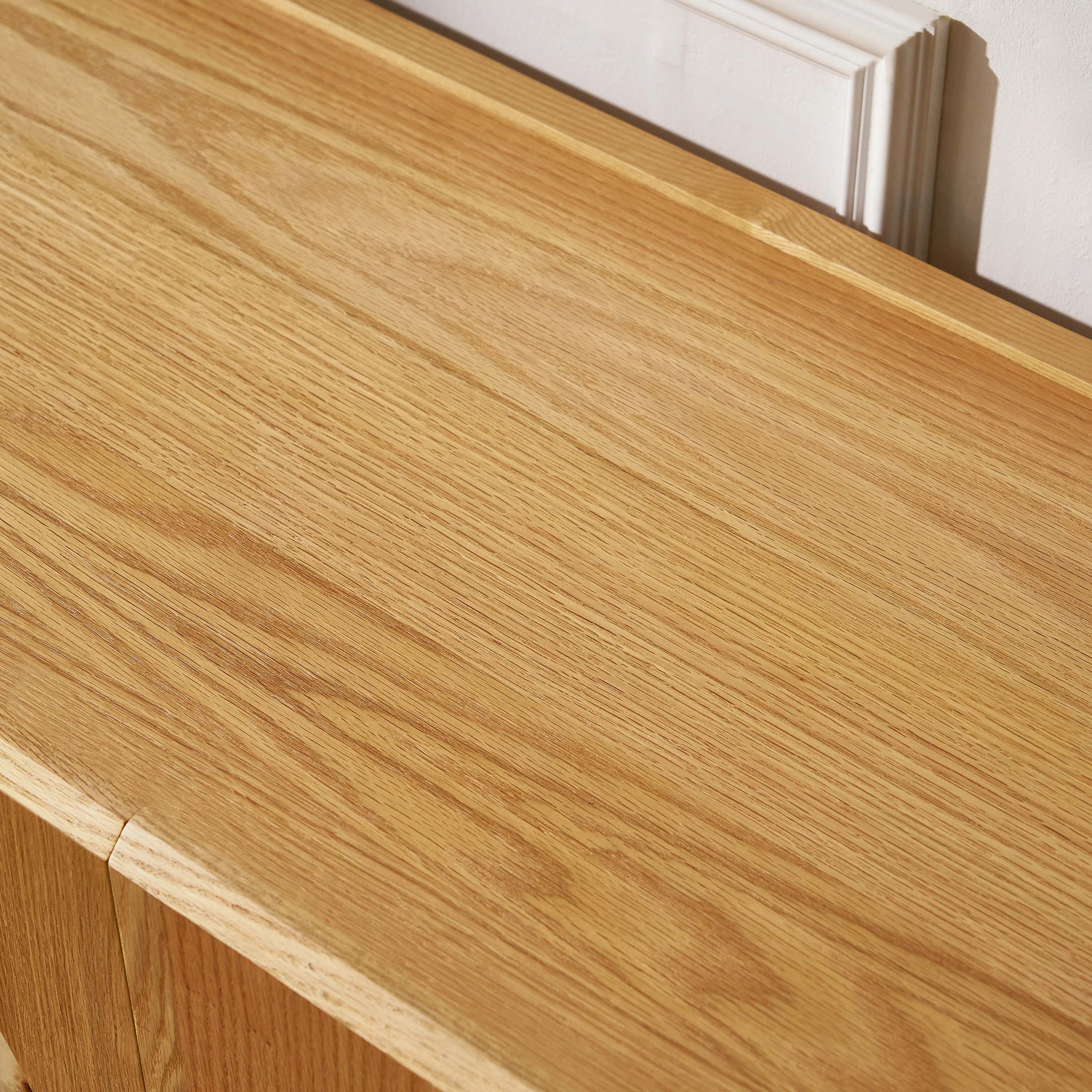 Aurora Oak Media Console 80"