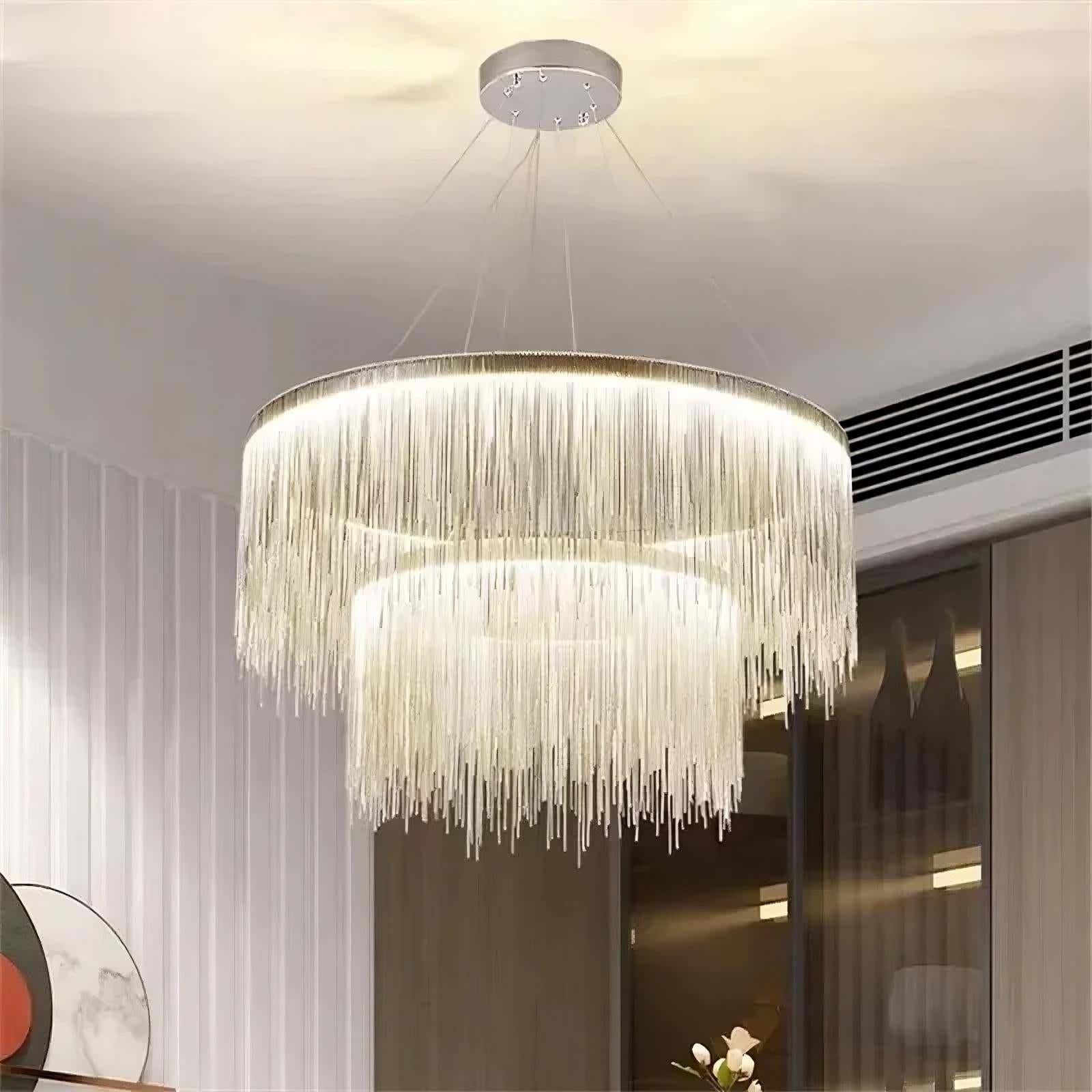 Teresa Cadena Steel Tassel Modern Chandelier