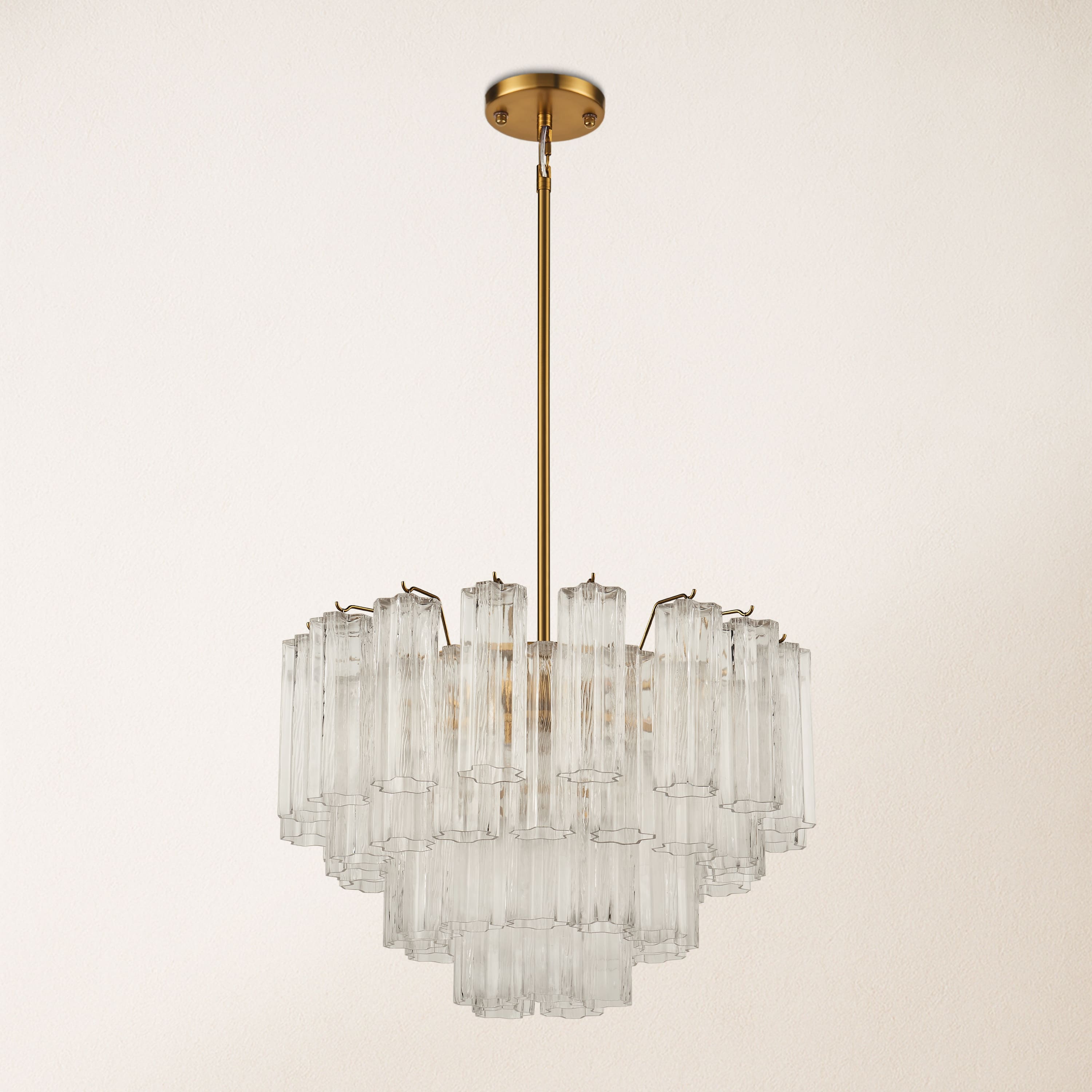 Dawel Glass Round Chandelier 24"D