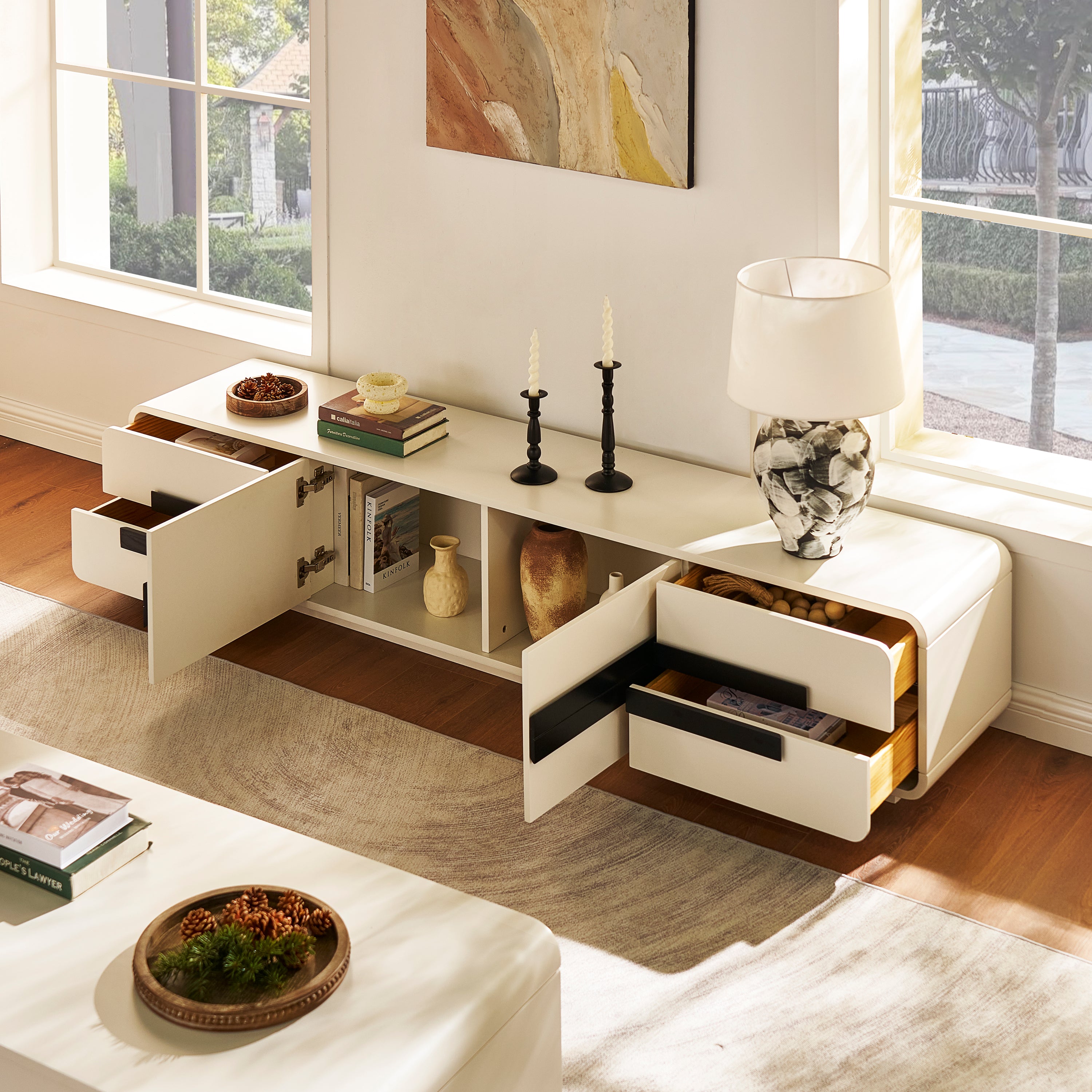 Soren Media Console  80" W