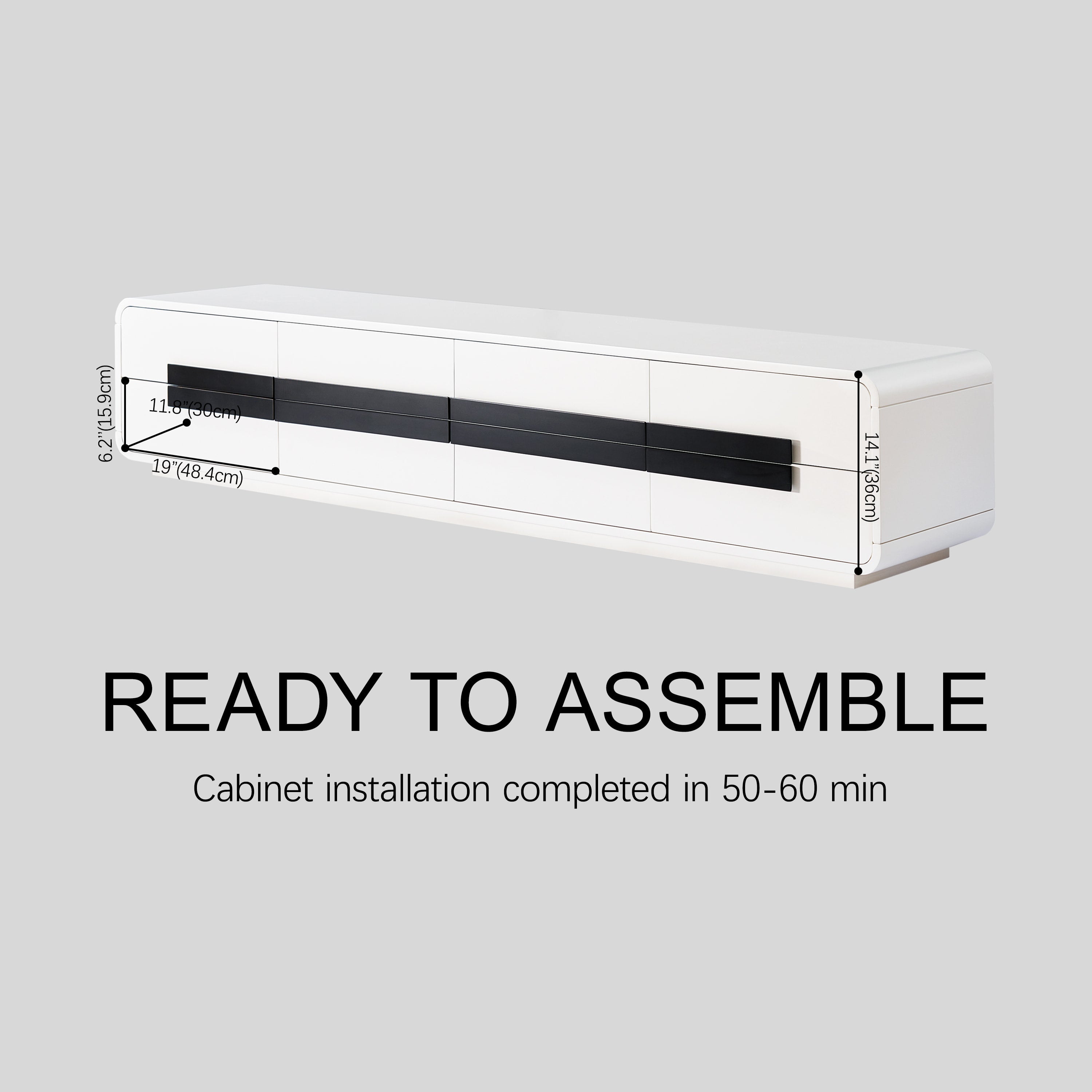 Soren Media Console  80" W