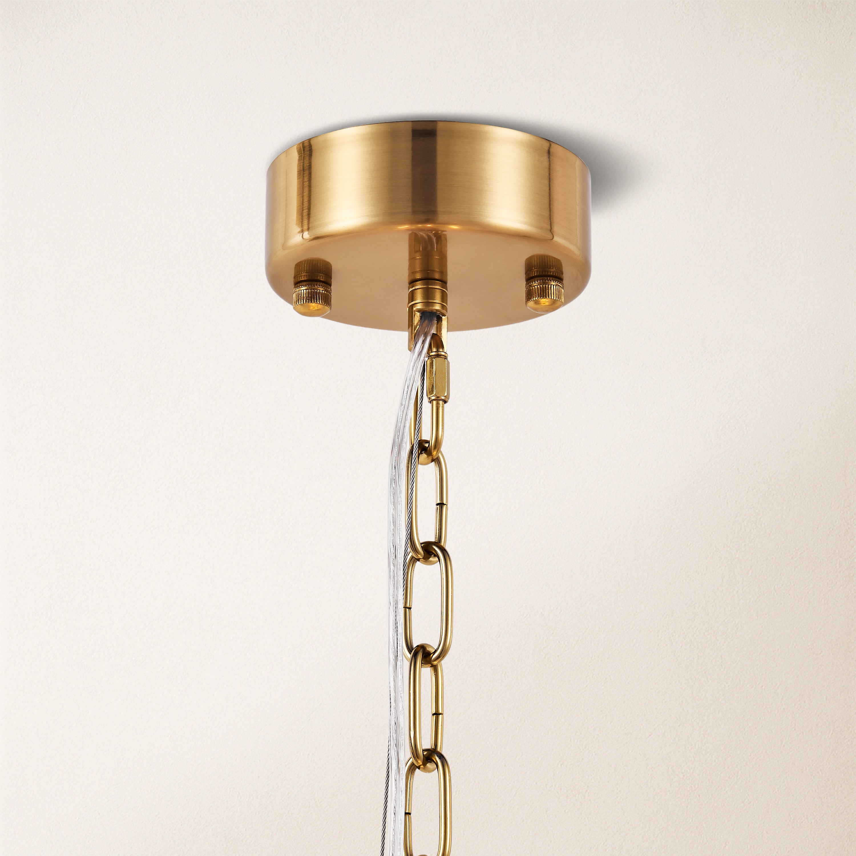Nivislight Alabaster 2-Tier Round Chandelier 60cm D