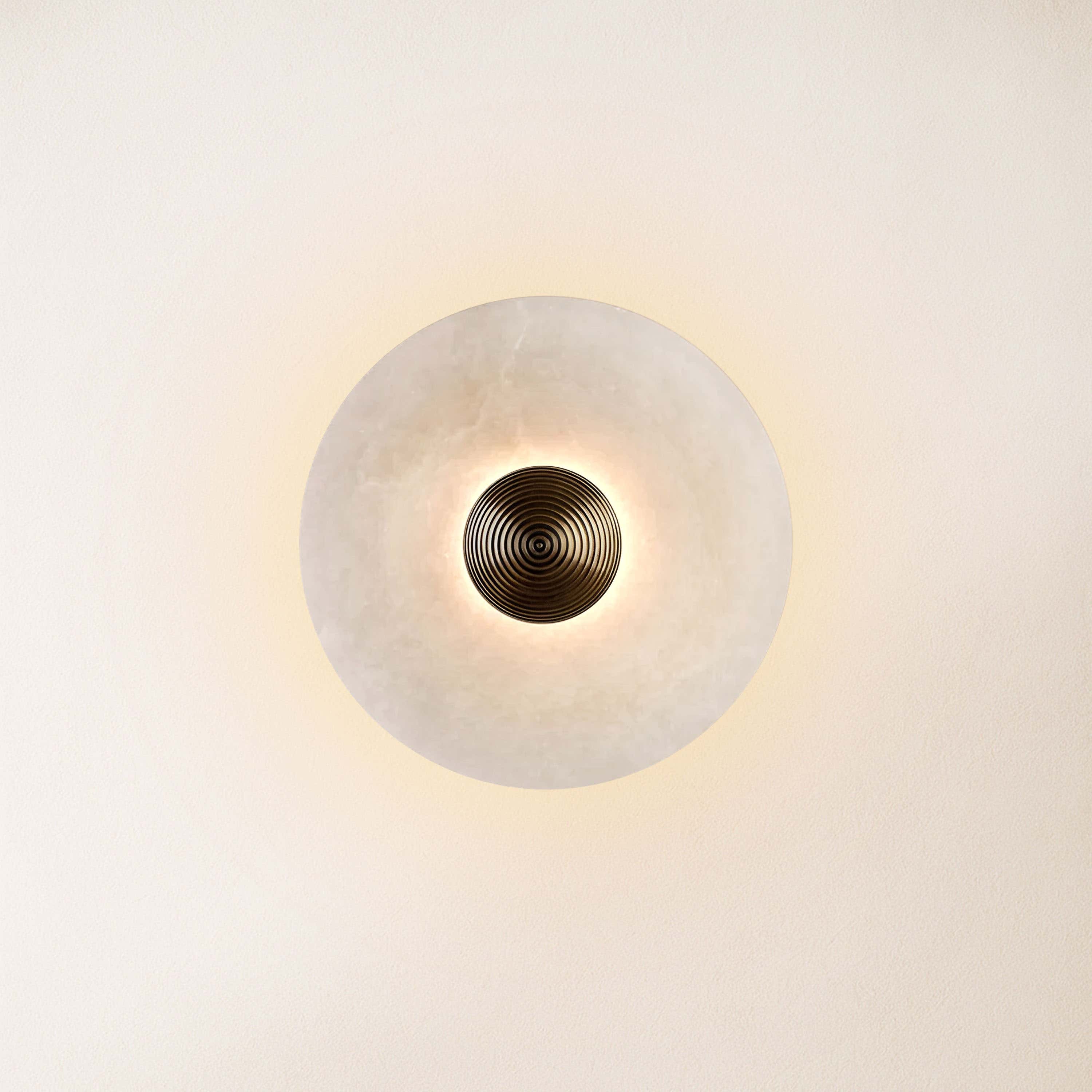 Miles Alabaster Wall Lamp 30cm D