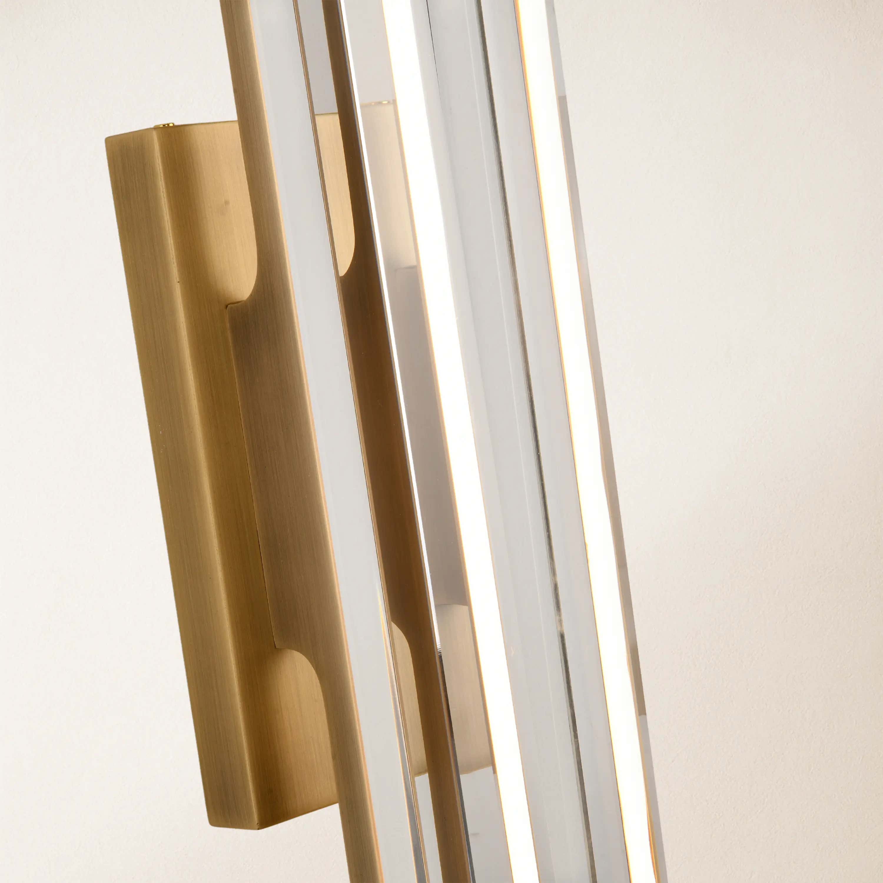 Clara Glow Crystal Double Wall Sconce 19"