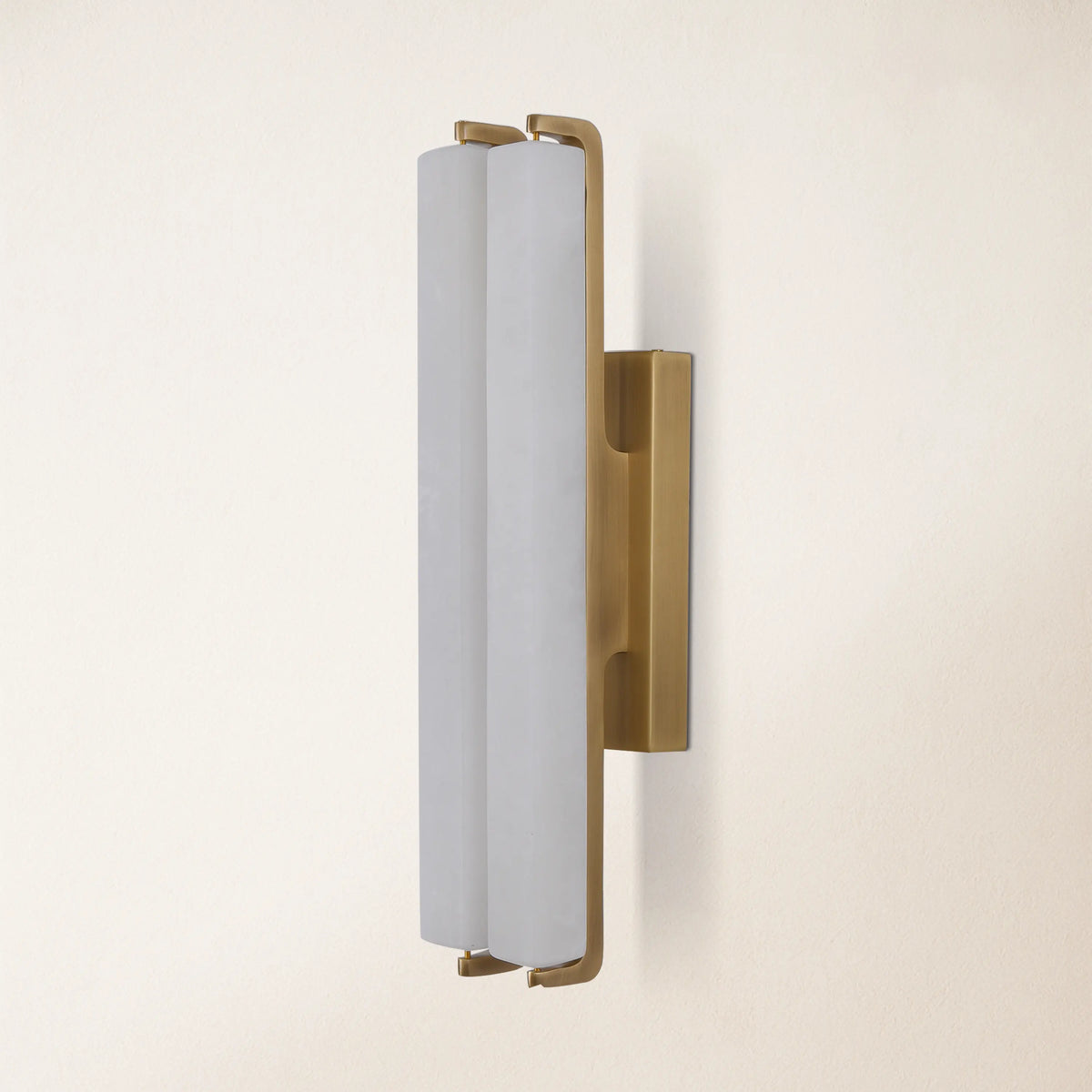 Clara Glow Alabaster Double Wall Sconce 19"H