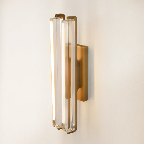 Clara Glow Crystal Double Wall Sconce 48cm