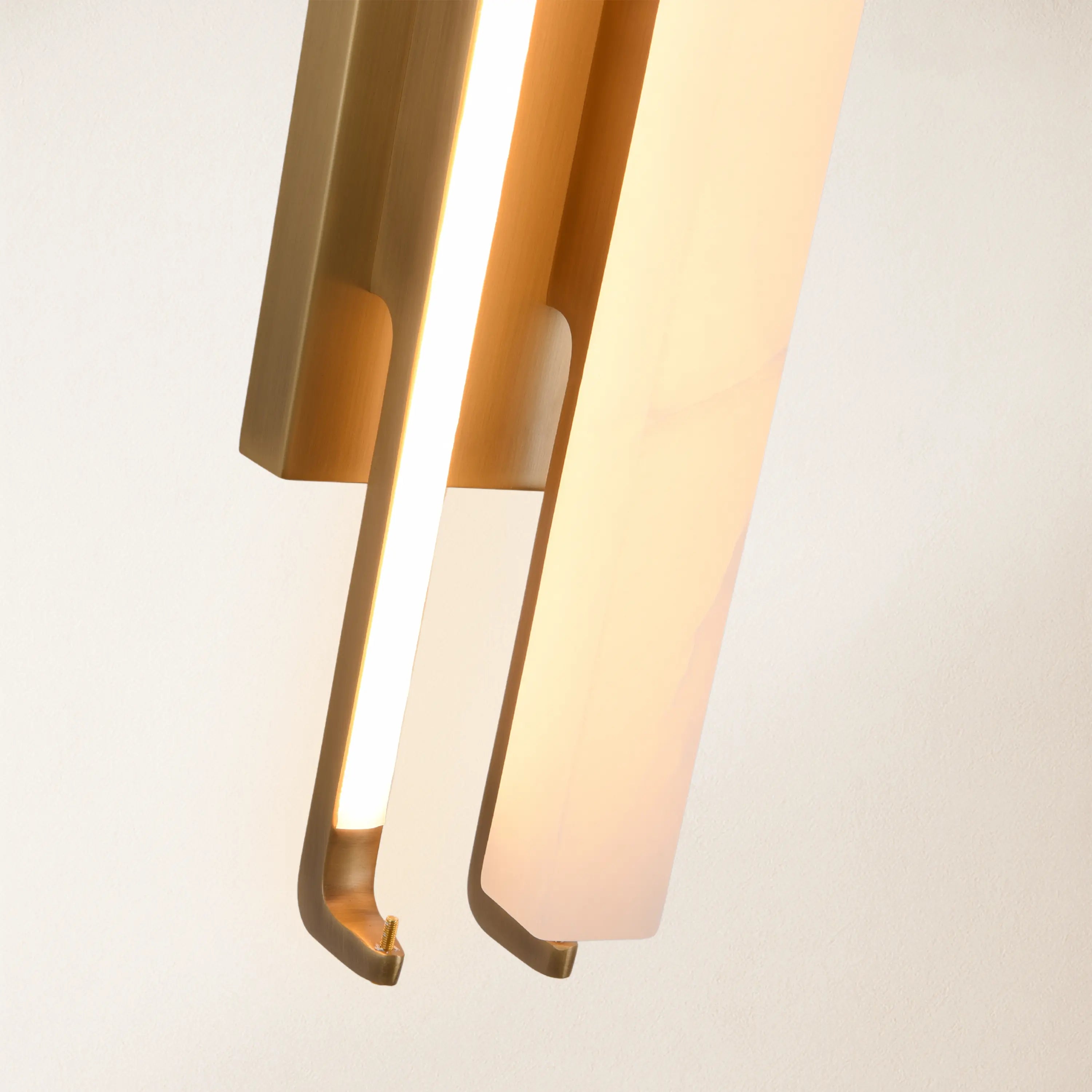 Clara Glow Alabaster Double Wall Sconce 48cm