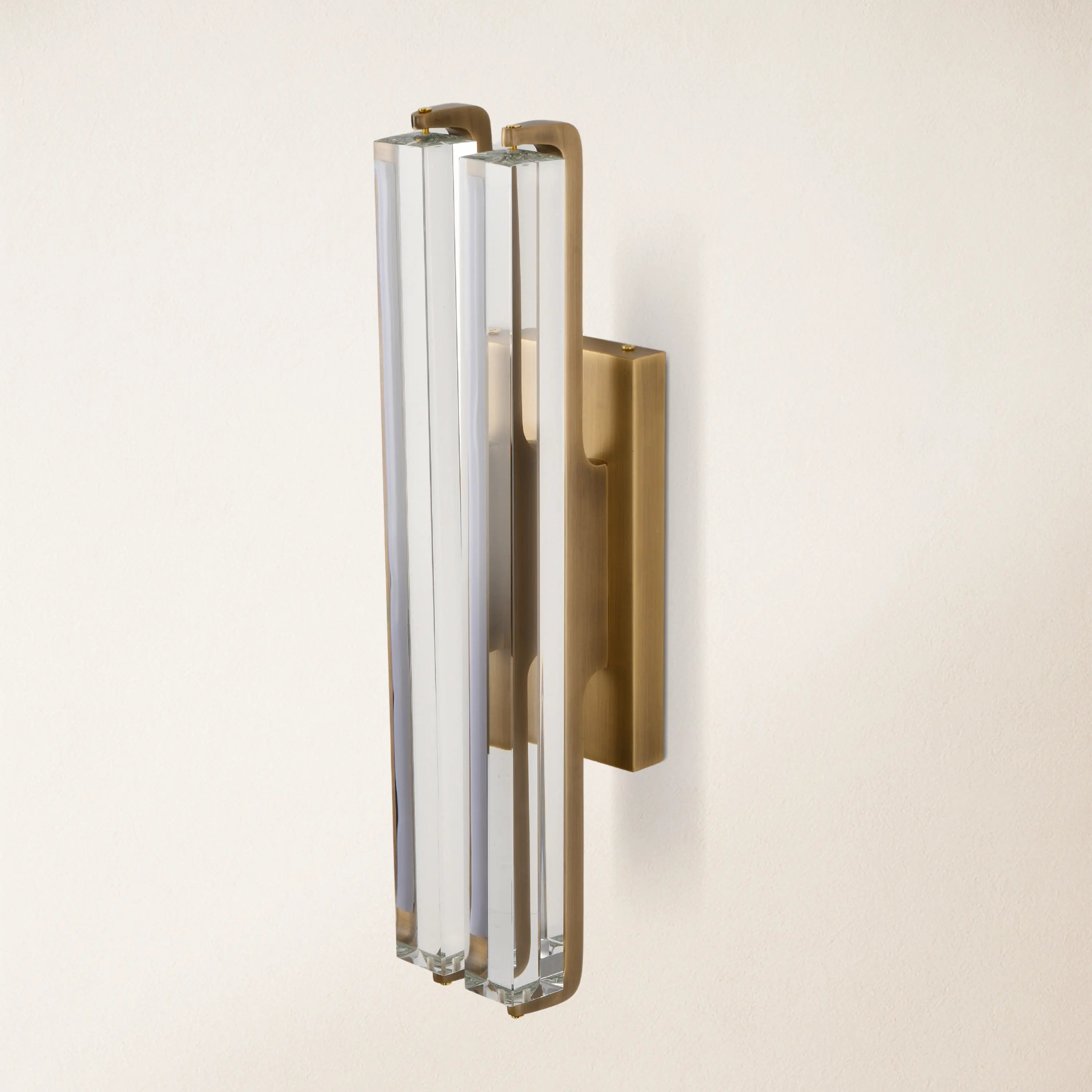 Clara Glow Crystal Double Wall Sconce 19"